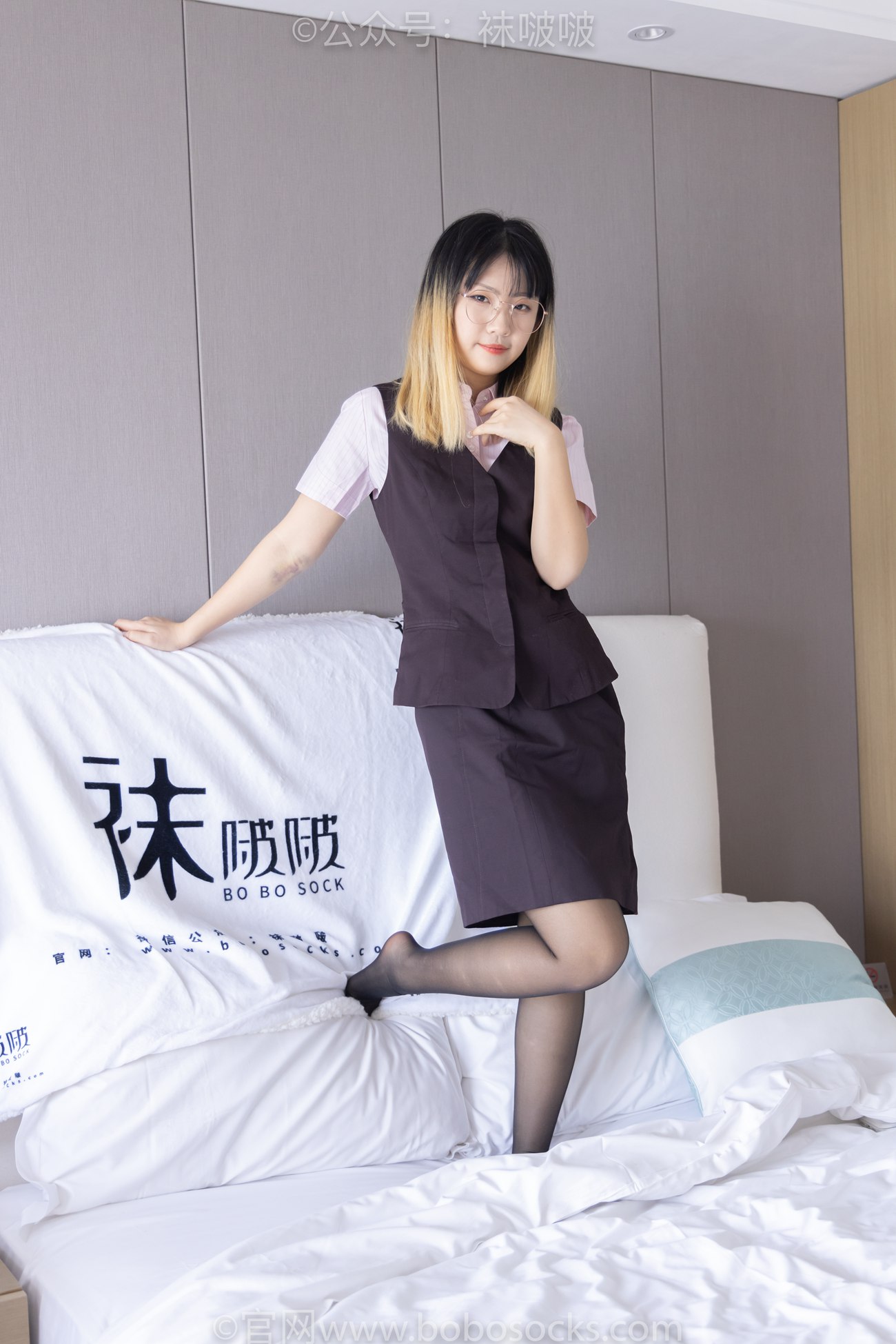 图片[107]-[BoBoSocks袜啵啵]NO.065 砂糖-招行制服、高跟鞋、黑丝[140P] – 速更版-美库