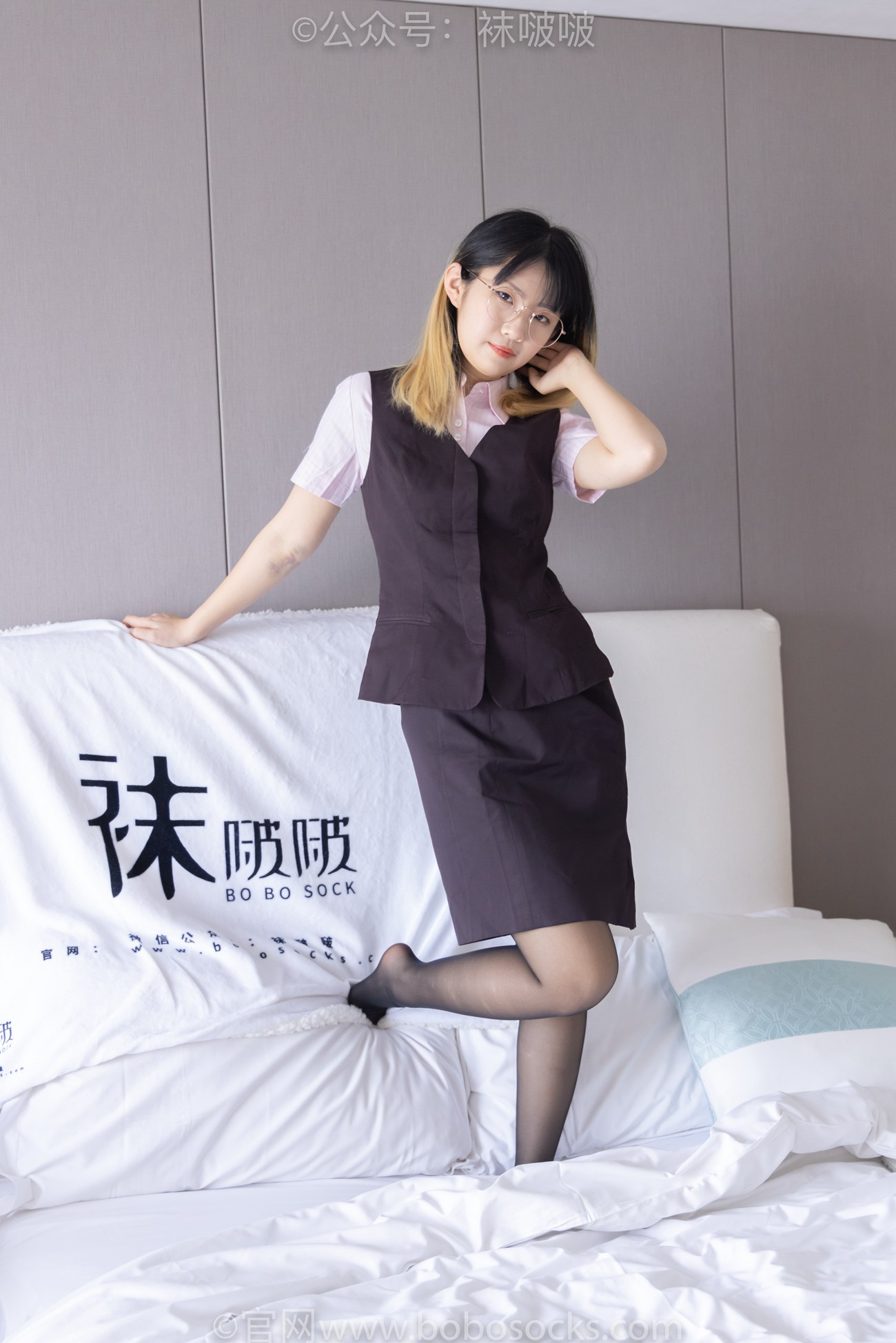 图片[109]-[BoBoSocks袜啵啵]NO.065 砂糖-招行制服、高跟鞋、黑丝[140P] – 速更版-美库