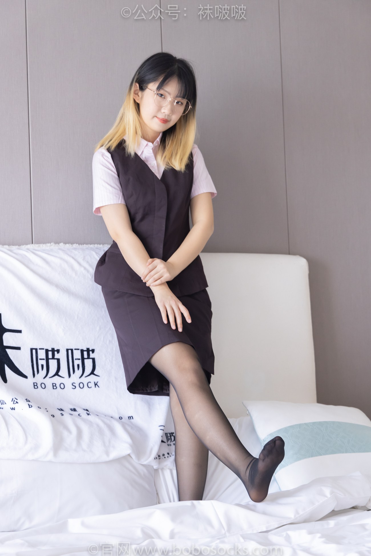 图片[116]-[BoBoSocks袜啵啵]NO.065 砂糖-招行制服、高跟鞋、黑丝[140P] – 速更版-美库