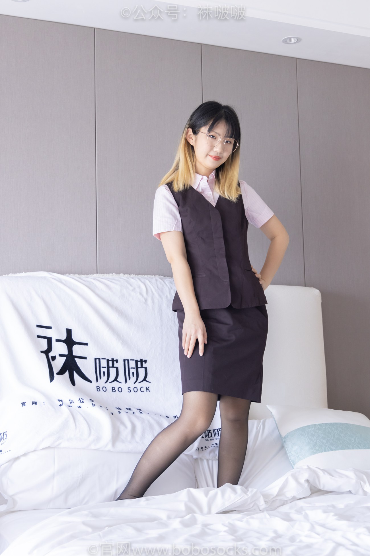 图片[117]-[BoBoSocks袜啵啵]NO.065 砂糖-招行制服、高跟鞋、黑丝[140P] – 速更版-美库