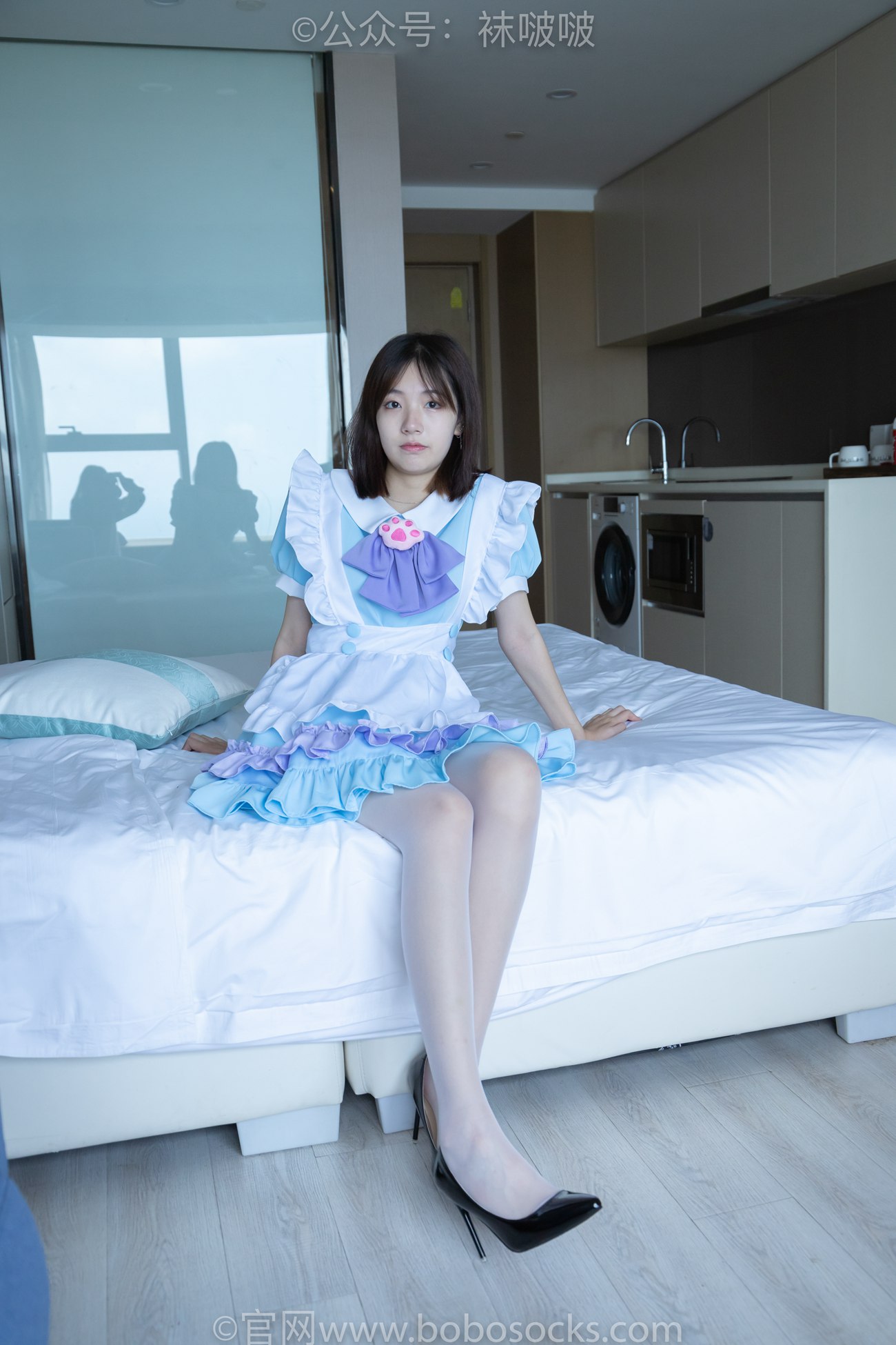 图片[14]-[BoBoSocks袜啵啵]NO.066 小甜豆-女仆装、高跟鞋、薄白丝[134P] – 速更版-美库