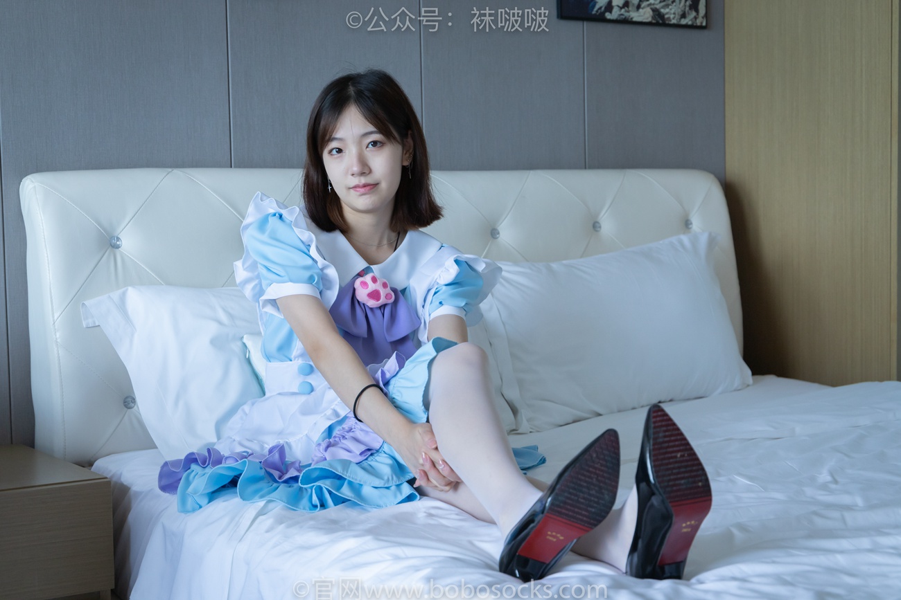 图片[23]-[BoBoSocks袜啵啵]NO.066 小甜豆-女仆装、高跟鞋、薄白丝[134P] – 速更版-美库