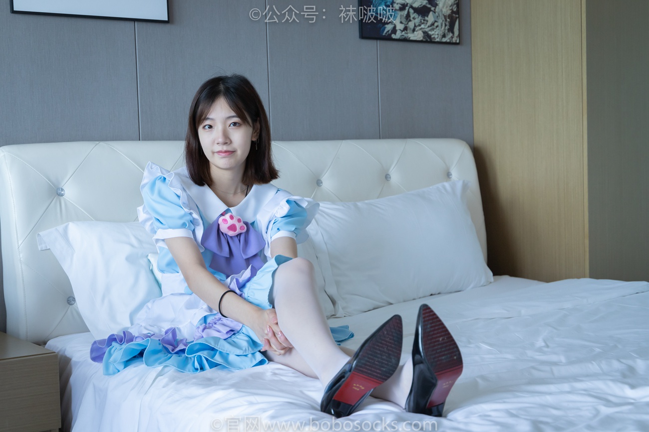 图片[24]-[BoBoSocks袜啵啵]NO.066 小甜豆-女仆装、高跟鞋、薄白丝[134P] – 速更版-美库