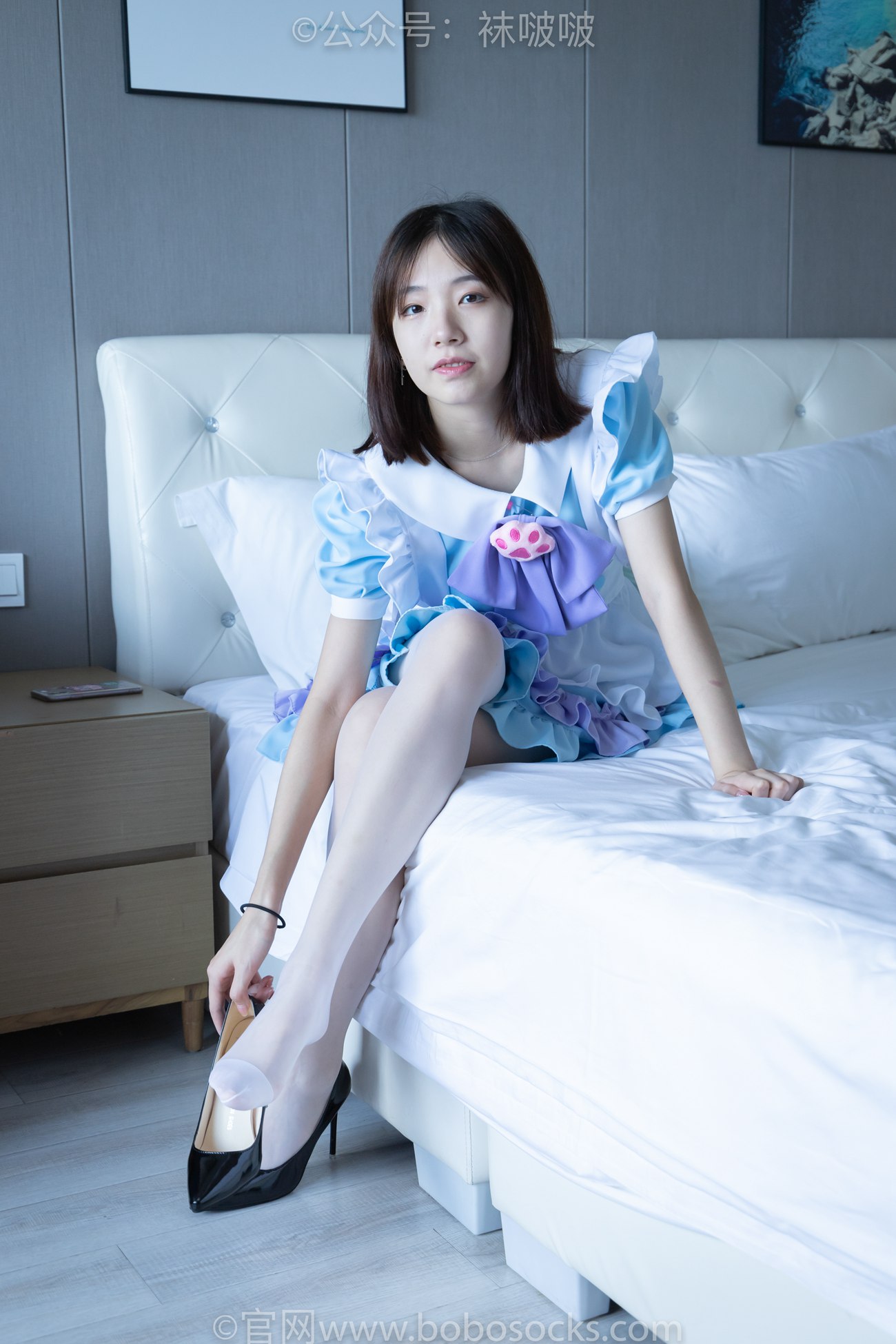 图片[45]-[BoBoSocks袜啵啵]NO.066 小甜豆-女仆装、高跟鞋、薄白丝[134P] – 速更版-美库