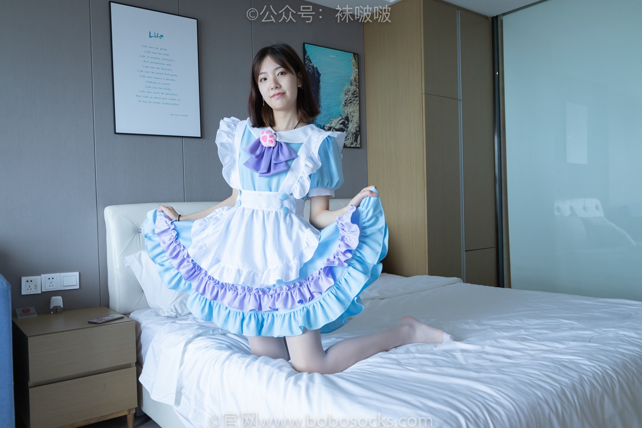 图片[77]-[BoBoSocks袜啵啵]NO.066 小甜豆-女仆装、高跟鞋、薄白丝[134P] – 速更版-美库