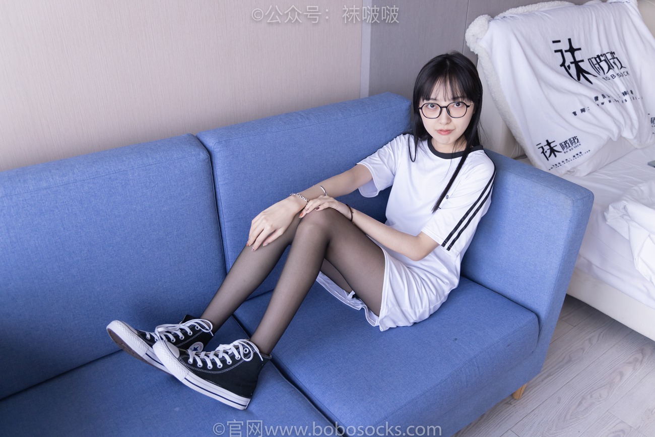 图片[15]-[BoBoSocks袜啵啵]NO.067 稚予-匡威帆布鞋、黑丝[125P] – 速更版-美库