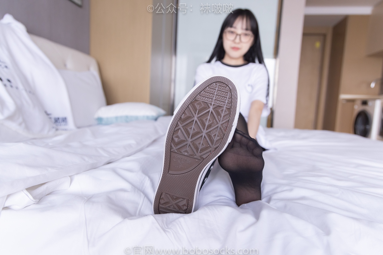 图片[42]-[BoBoSocks袜啵啵]NO.067 稚予-匡威帆布鞋、黑丝[125P] – 速更版-美库