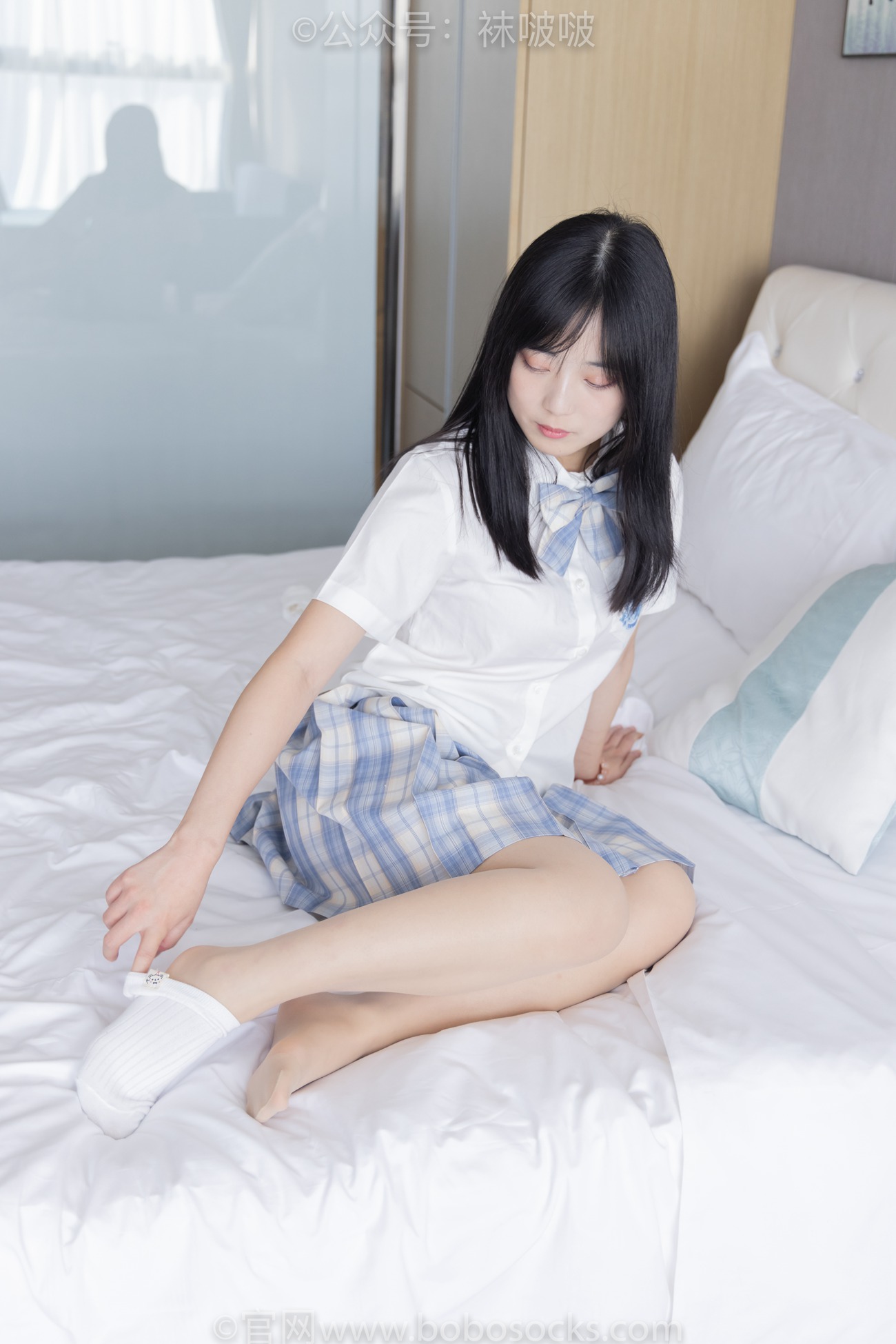 图片[89]-[BoBoSocks袜啵啵]NO.068 菠萝-JK制服、皮鞋、短白棉袜、肉丝[138P] – 速更版-美库