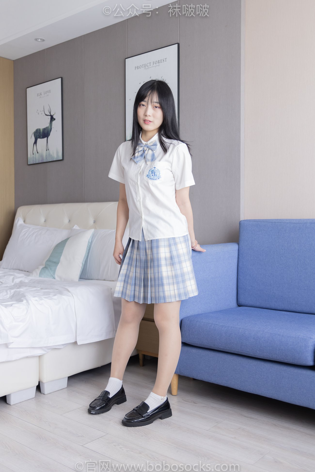 图片[138]-[BoBoSocks袜啵啵]NO.068 菠萝-JK制服、皮鞋、短白棉袜、肉丝[138P] – 速更版-美库