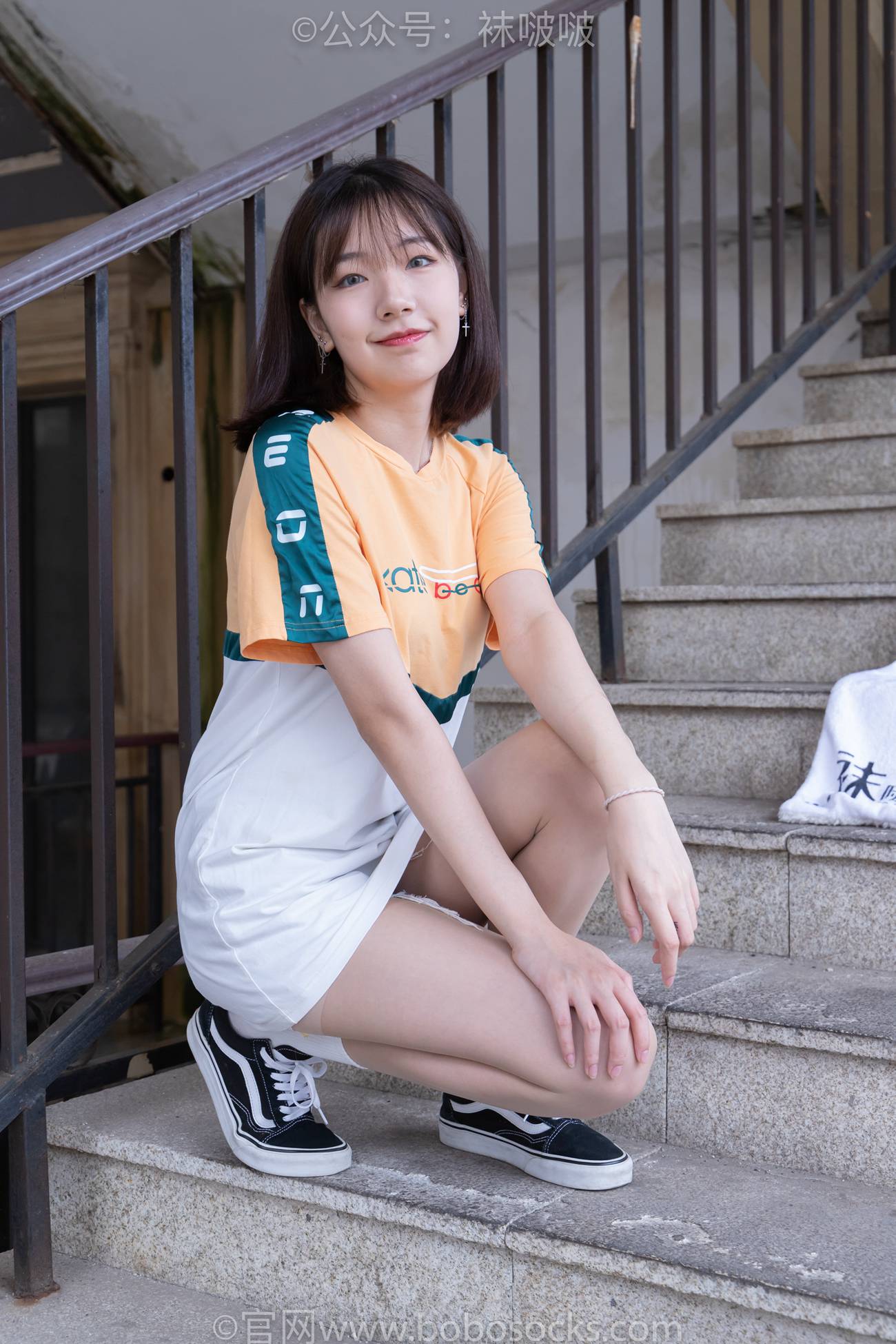 图片[10]-[BoBoSocks袜啵啵]NO.069 小甜豆-vans板鞋、白棉袜、肉丝[135P] – 速更版-美库