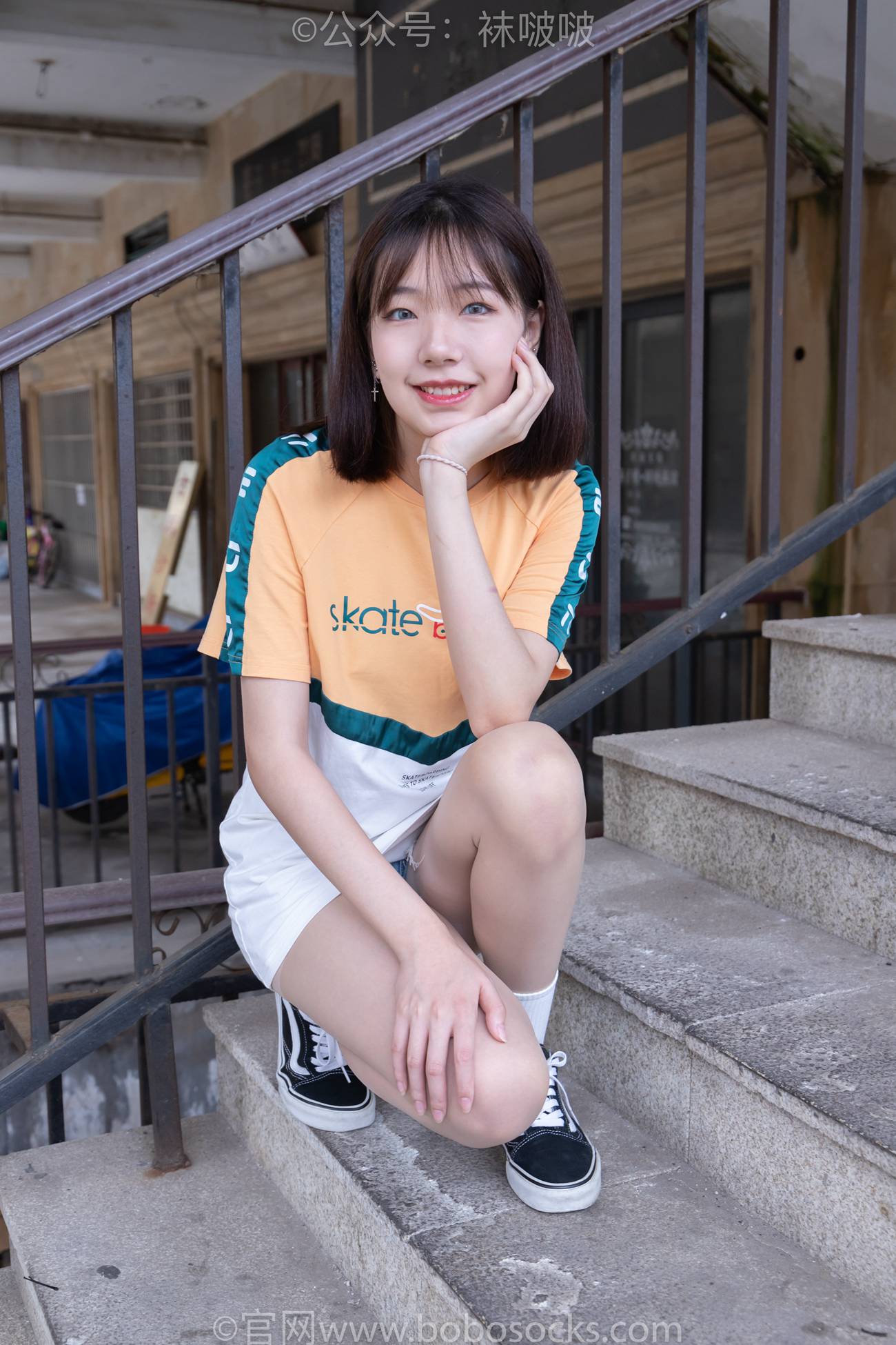 图片[11]-[BoBoSocks袜啵啵]NO.069 小甜豆-vans板鞋、白棉袜、肉丝[135P] – 速更版-美库