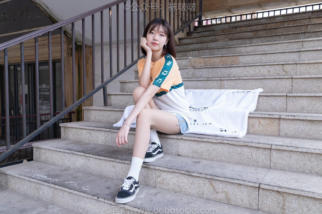 图片[13]-[BoBoSocks袜啵啵]NO.069 小甜豆-vans板鞋、白棉袜、肉丝[135P] – 速更版-美库