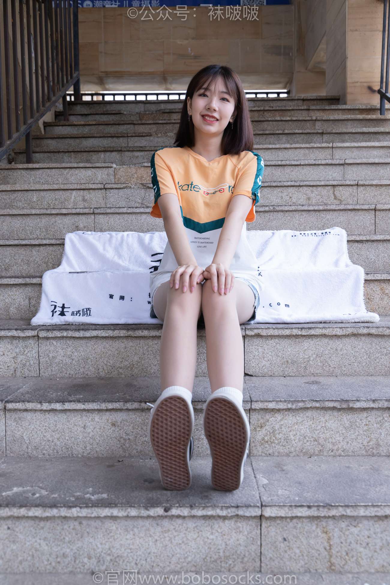 图片[18]-[BoBoSocks袜啵啵]NO.069 小甜豆-vans板鞋、白棉袜、肉丝[135P] – 速更版-美库