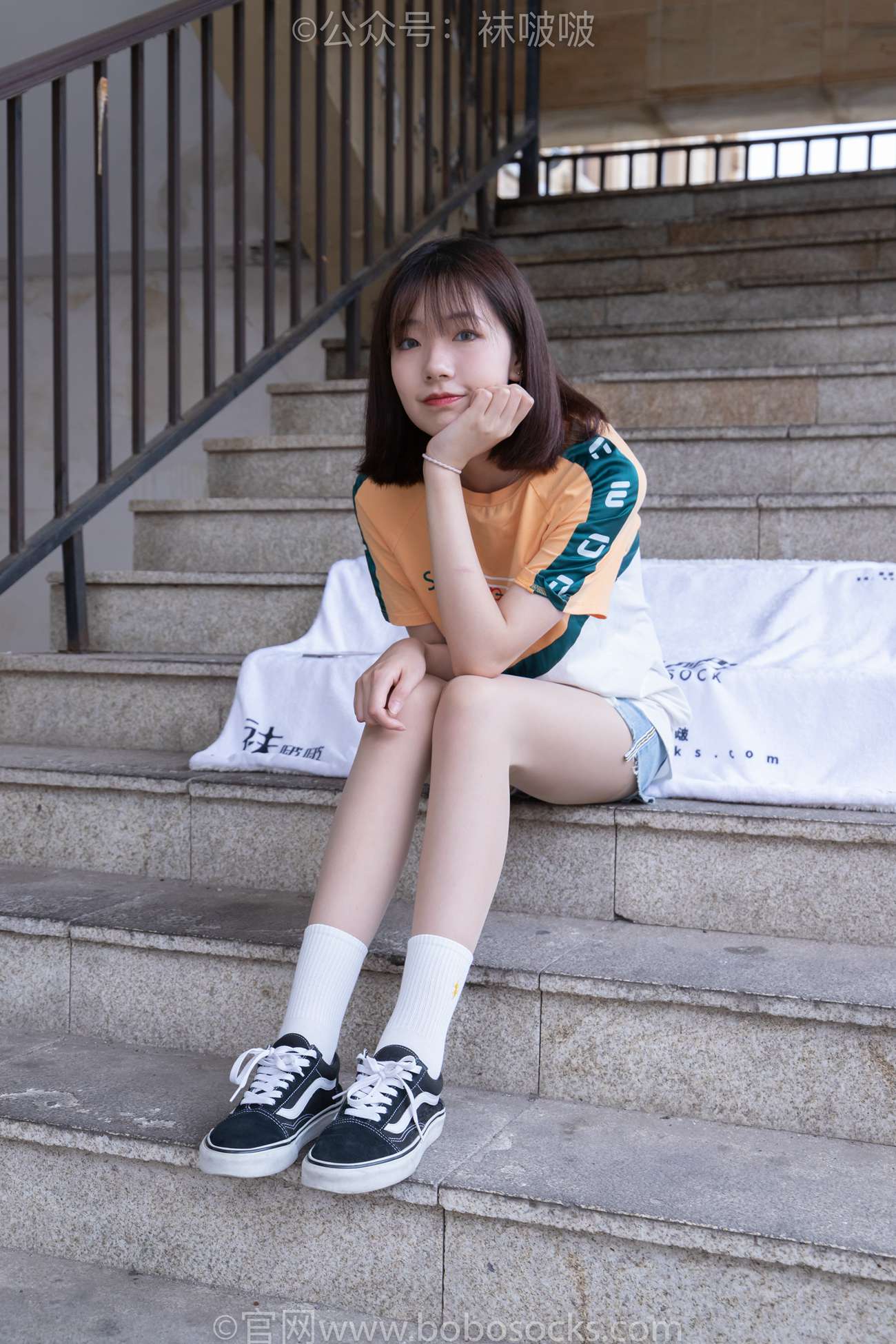 图片[17]-[BoBoSocks袜啵啵]NO.069 小甜豆-vans板鞋、白棉袜、肉丝[135P] – 速更版-美库