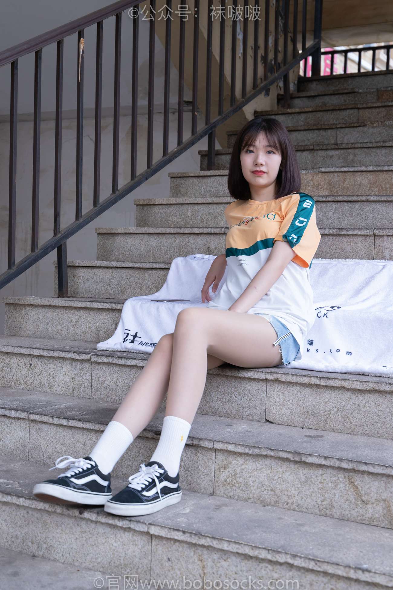 图片[20]-[BoBoSocks袜啵啵]NO.069 小甜豆-vans板鞋、白棉袜、肉丝[135P] – 速更版-美库