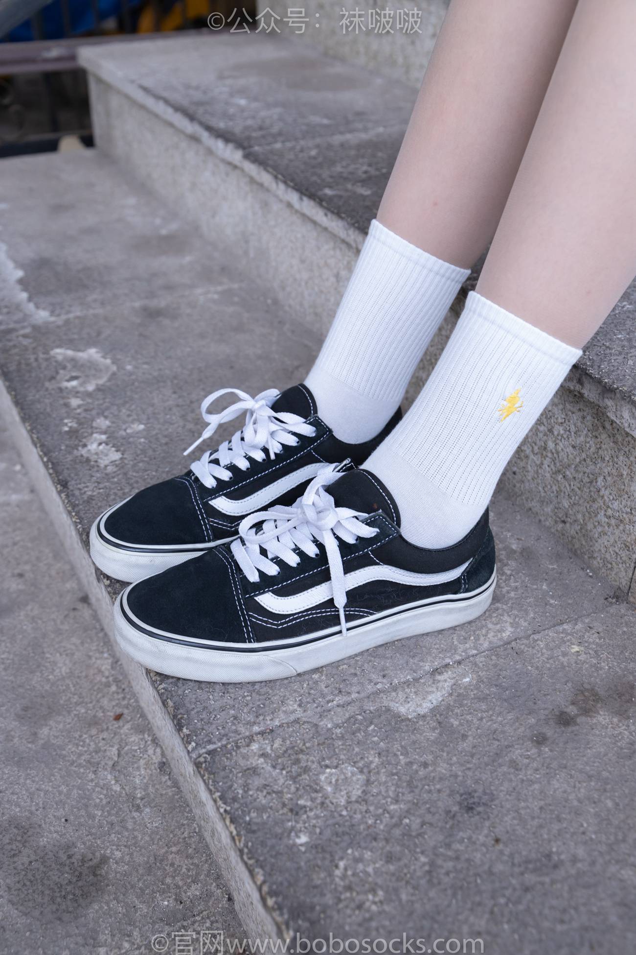 图片[23]-[BoBoSocks袜啵啵]NO.069 小甜豆-vans板鞋、白棉袜、肉丝[135P] – 速更版-美库