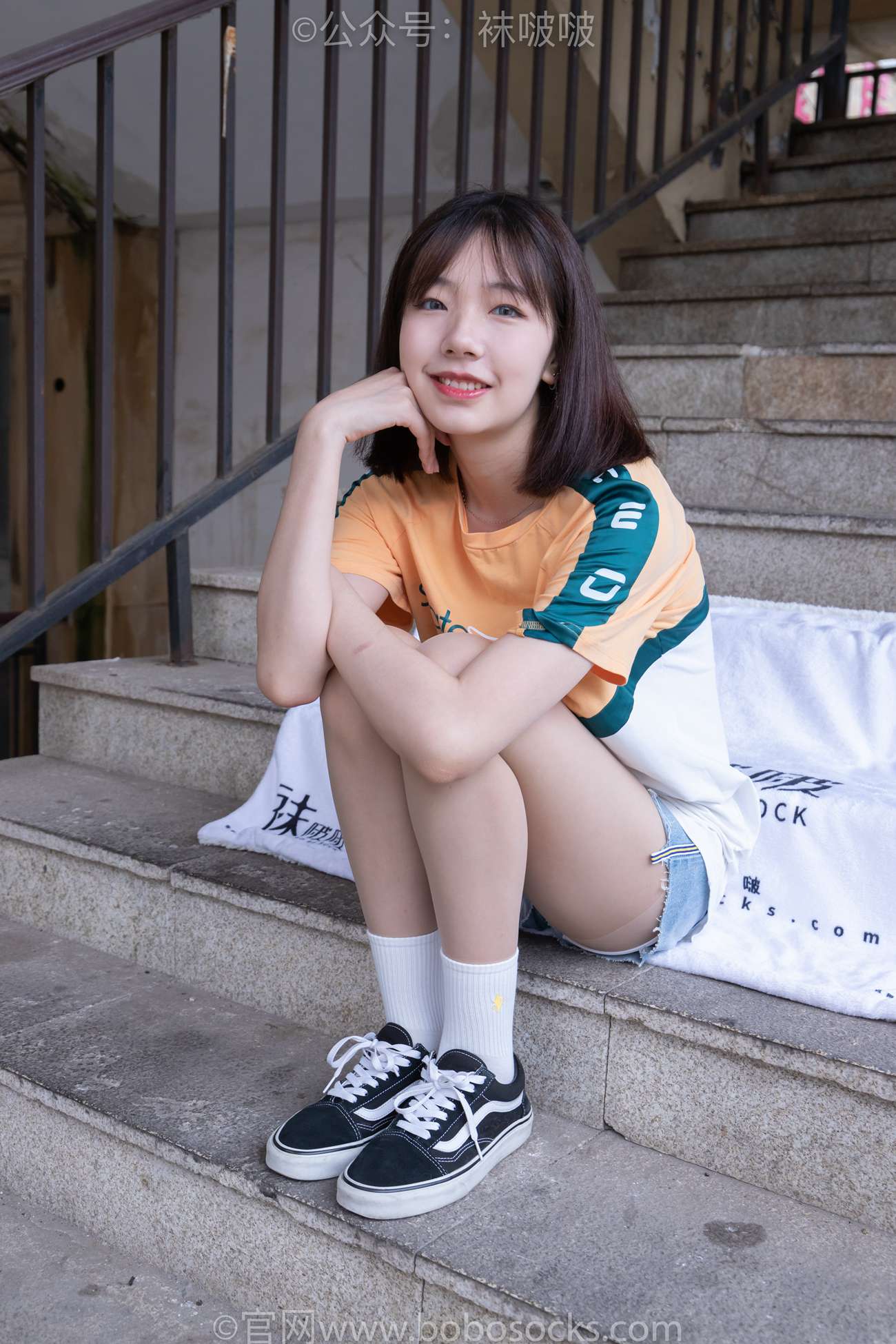 图片[25]-[BoBoSocks袜啵啵]NO.069 小甜豆-vans板鞋、白棉袜、肉丝[135P] – 速更版-美库