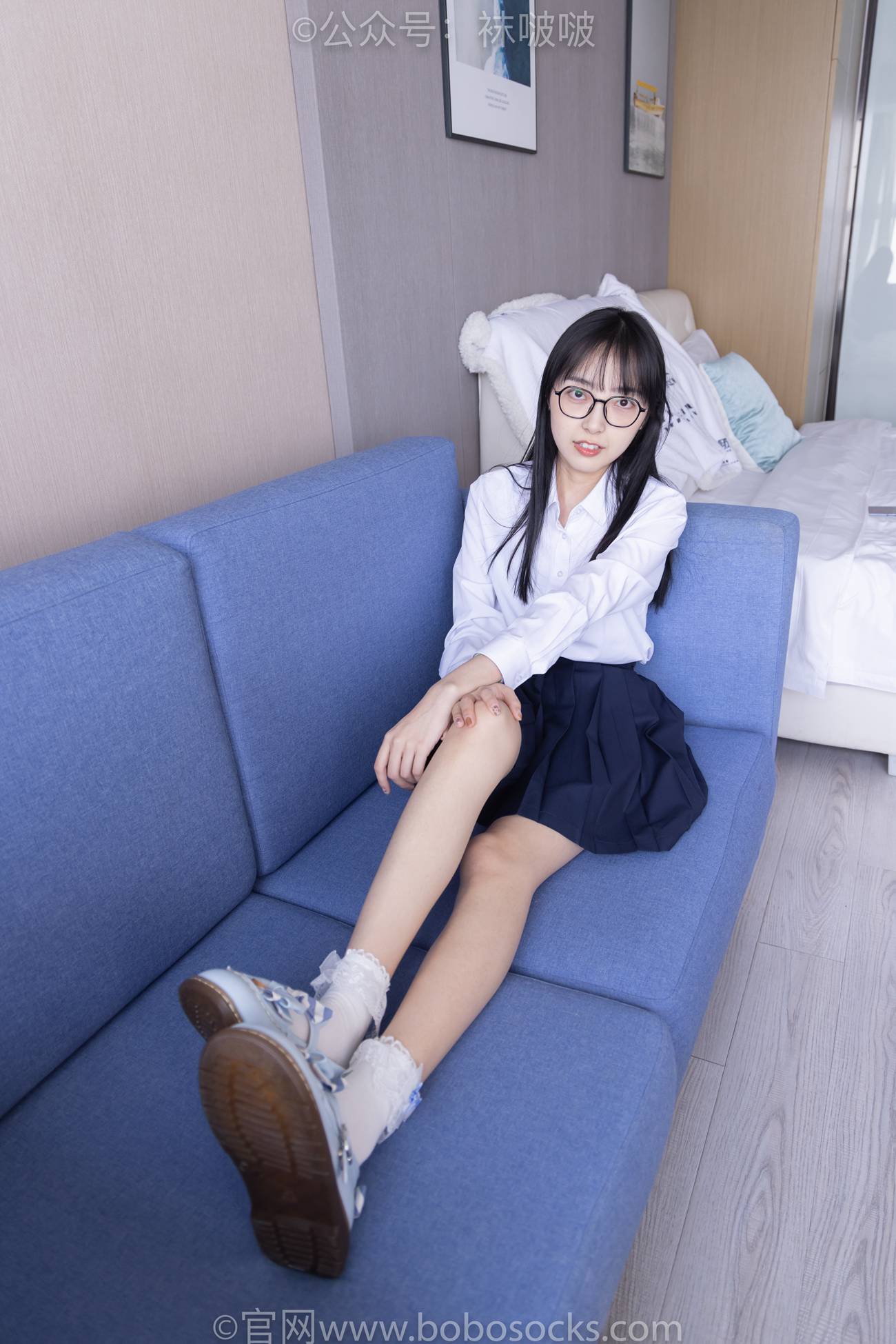 图片[17]-[BoBoSocks袜啵啵]NO.070 稚予-皮鞋、拖鞋、过膝袜、白棉袜[148P] – 速更版-美库