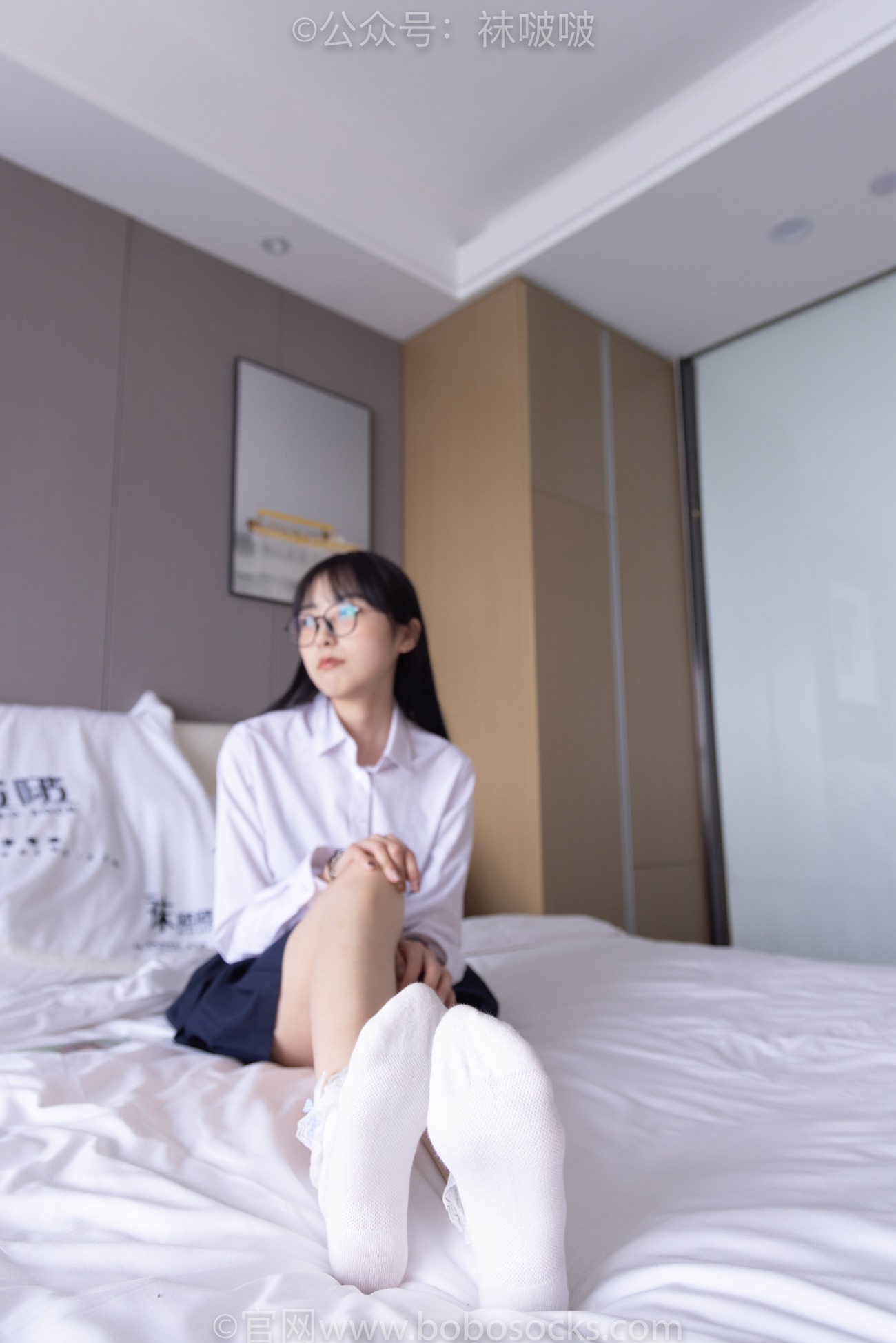 图片[71]-[BoBoSocks袜啵啵]NO.070 稚予-皮鞋、拖鞋、过膝袜、白棉袜[148P] – 速更版-美库