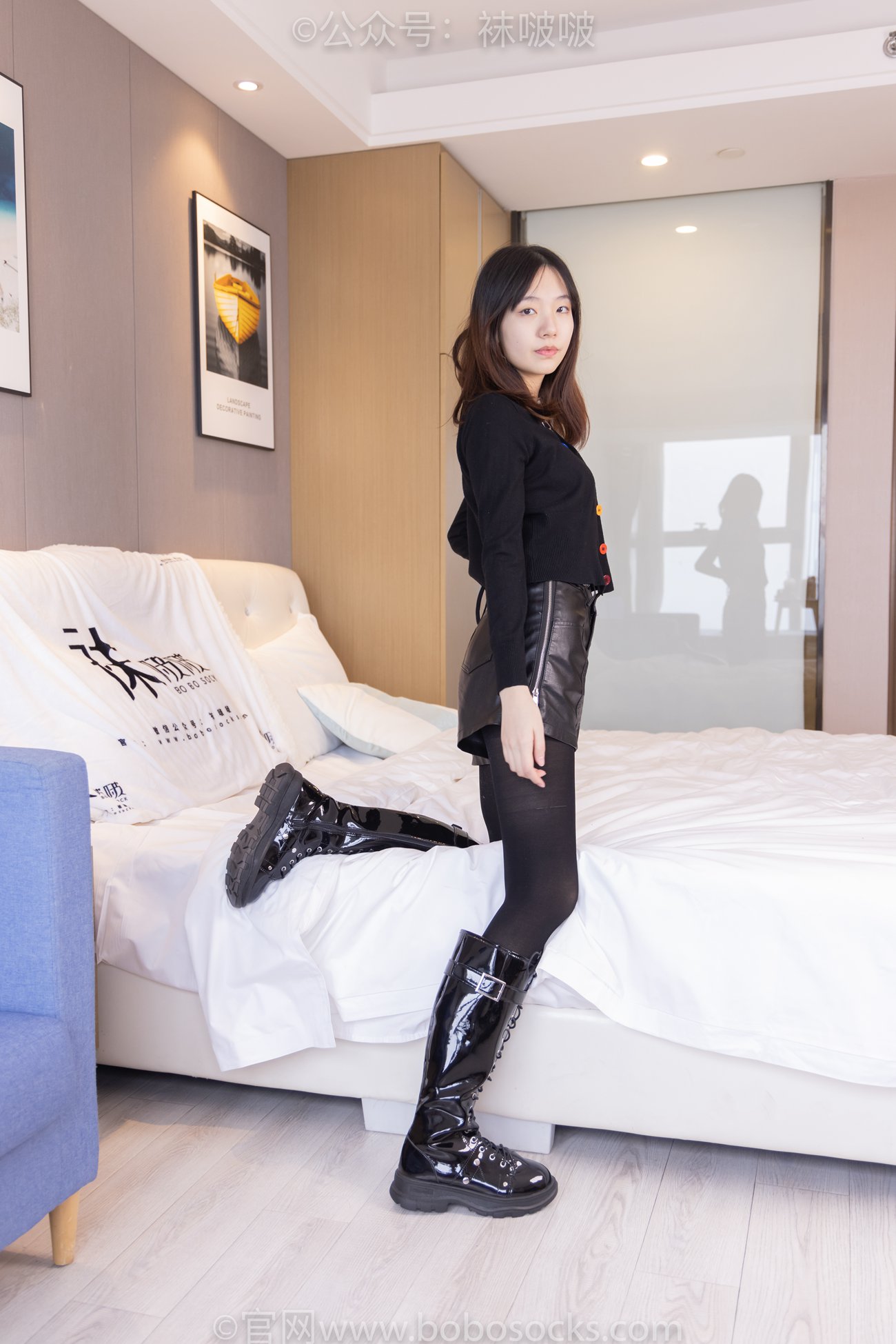 图片[22]-[BoBoSocks袜啵啵]NO.072 小甜豆-两双长靴、厚黑丝、厚肉丝[144P] – 速更版-美库