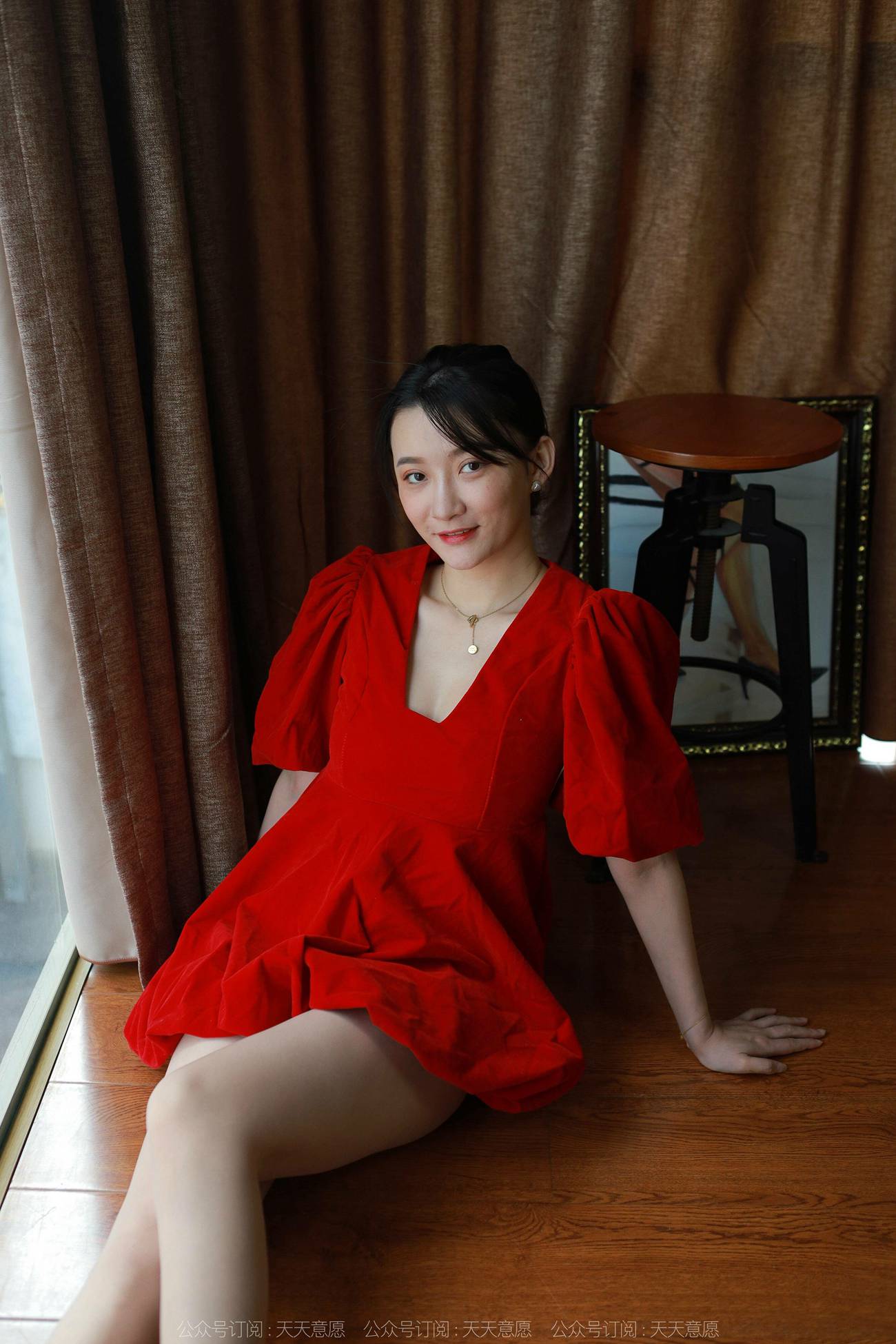 图片[55]-[IESS异思趣向] 2022.02.10 丝享家1001：秋秋《跨年夜性感红裙》[91P] – 速更版-美库