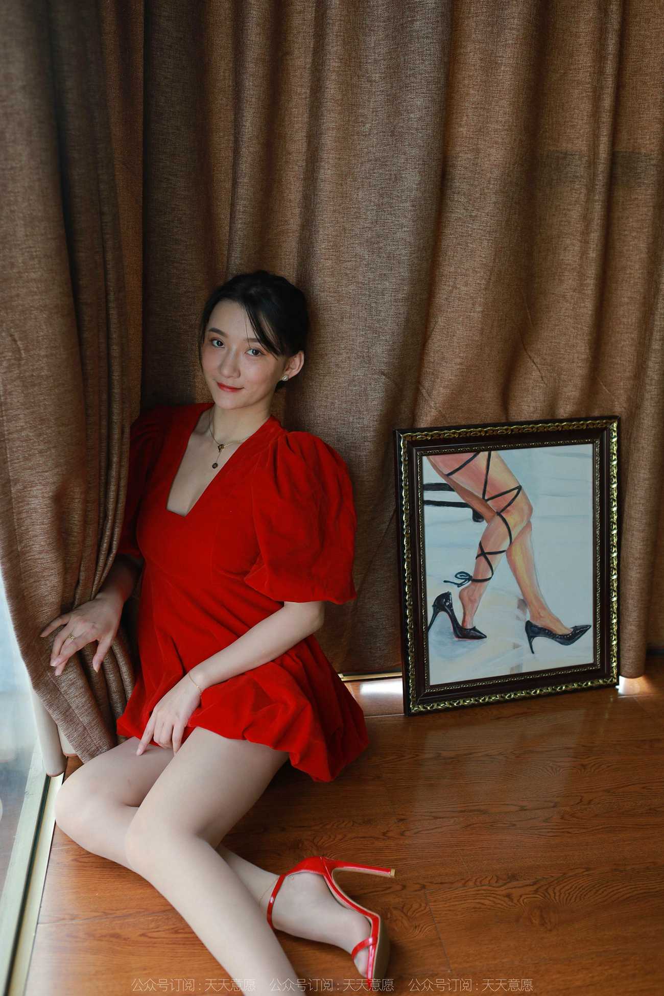 图片[62]-[IESS异思趣向] 2022.02.10 丝享家1001：秋秋《跨年夜性感红裙》[91P] – 速更版-美库