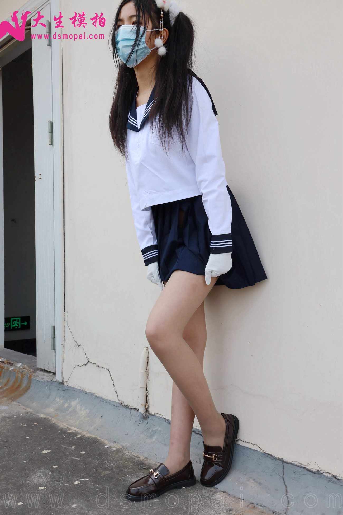 图片[24]-大生模拍 NO.269 梦梦 双马尾JK无内[63P] – 速更版-美库