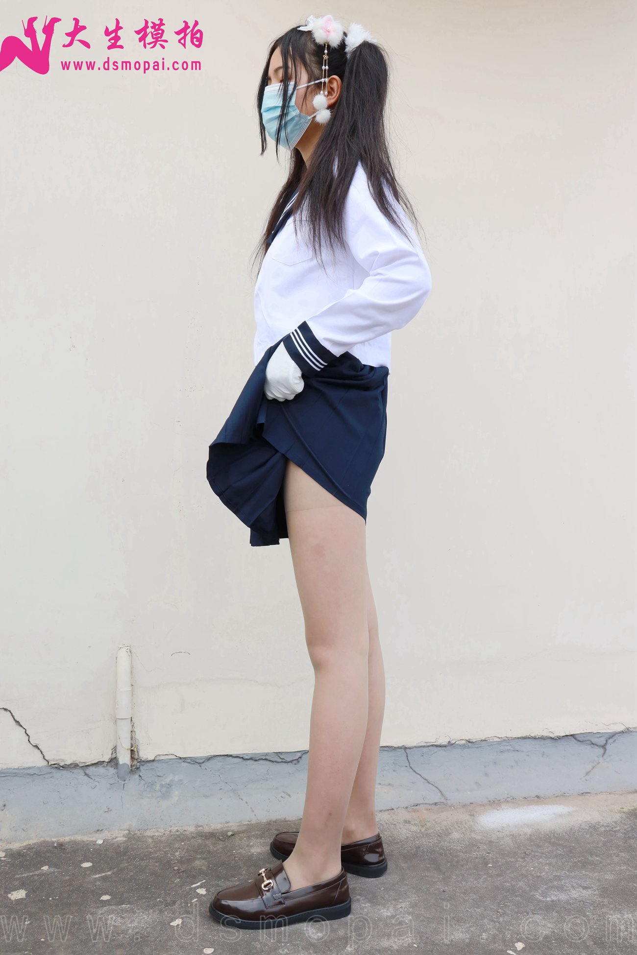 图片[32]-大生模拍 NO.269 梦梦 双马尾JK无内[63P] – 速更版-美库