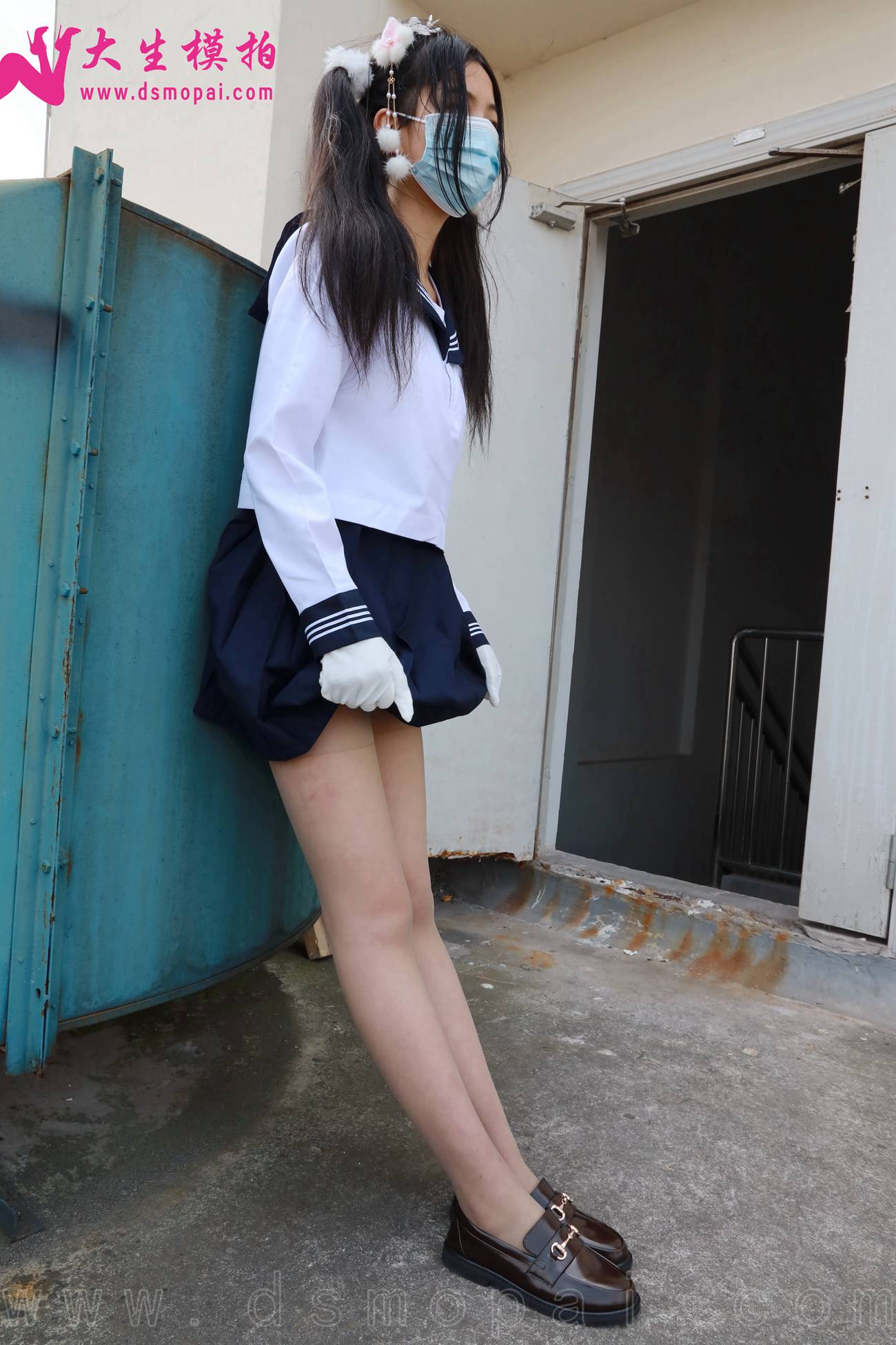 图片[35]-大生模拍 NO.269 梦梦 双马尾JK无内[63P] – 速更版-美库