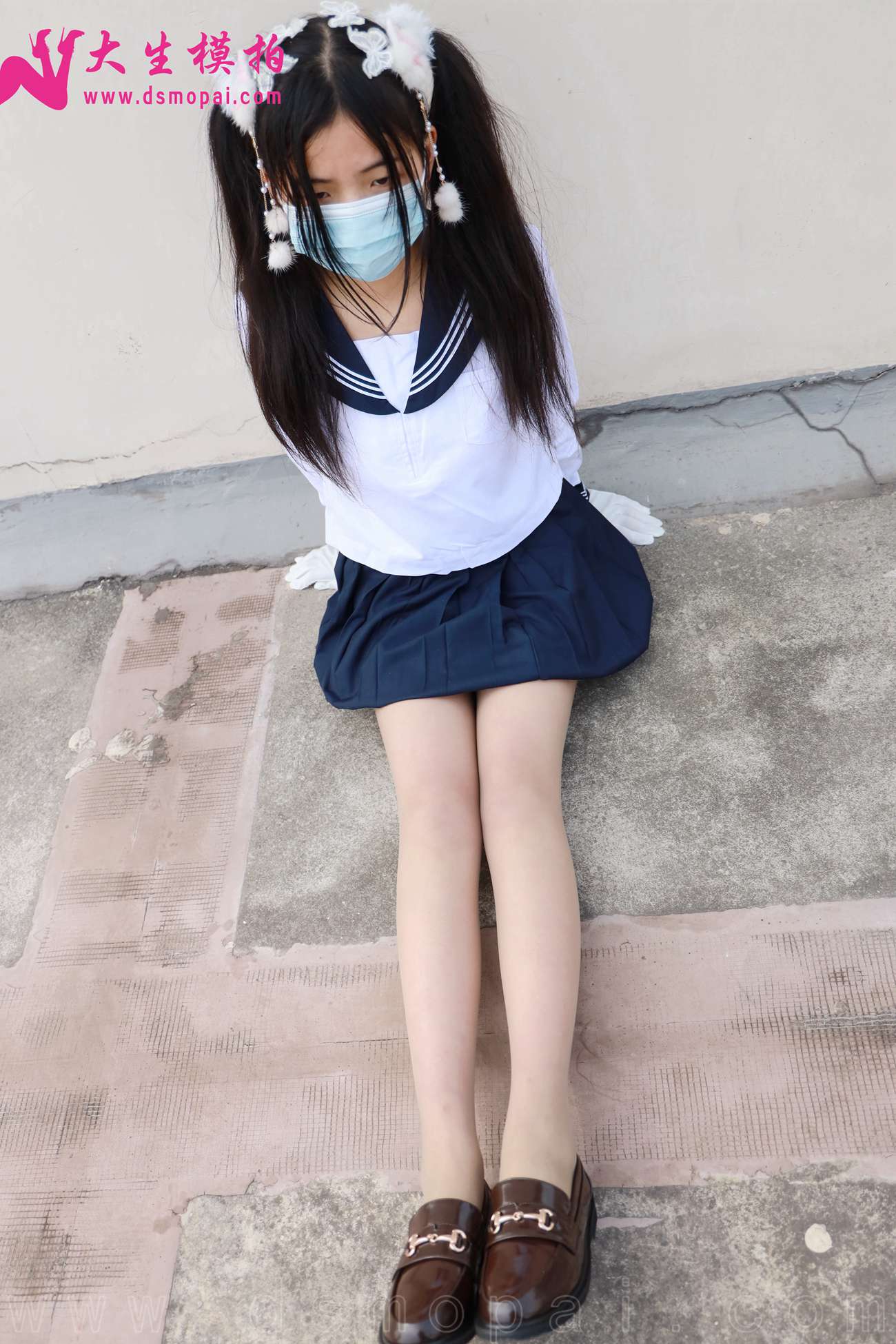 图片[57]-大生模拍 NO.269 梦梦 双马尾JK无内[63P] – 速更版-美库