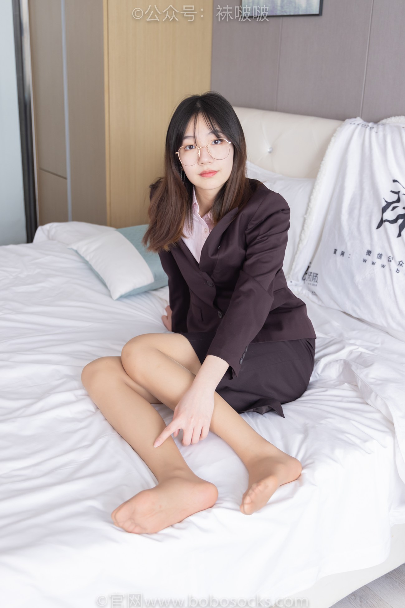 图片[57]-[BoBoSocks袜啵啵]NO.078 小甜豆-招行制服、平底鞋、灰丝[139P] – 速更版-美库
