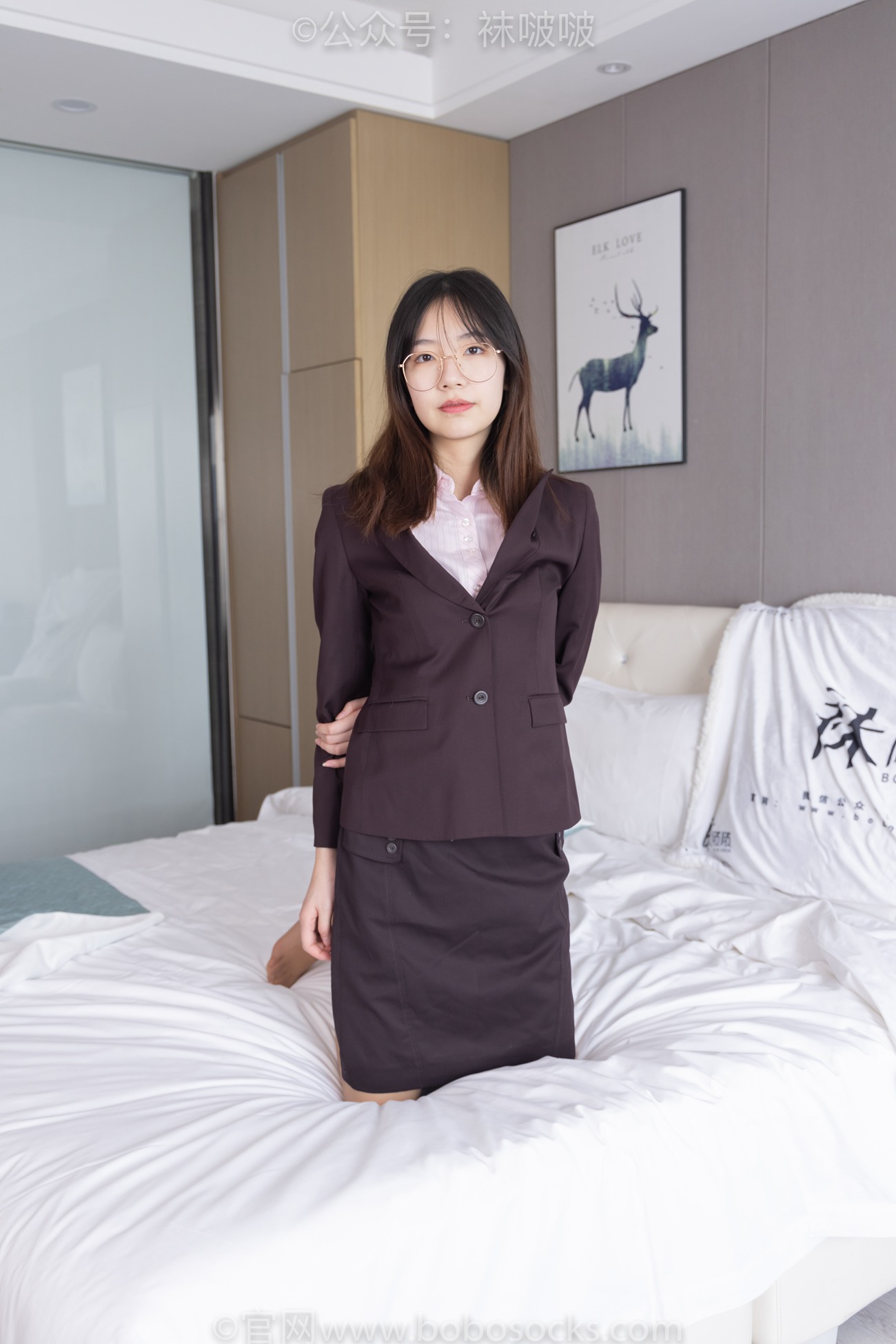 图片[79]-[BoBoSocks袜啵啵]NO.078 小甜豆-招行制服、平底鞋、灰丝[139P] – 速更版-美库