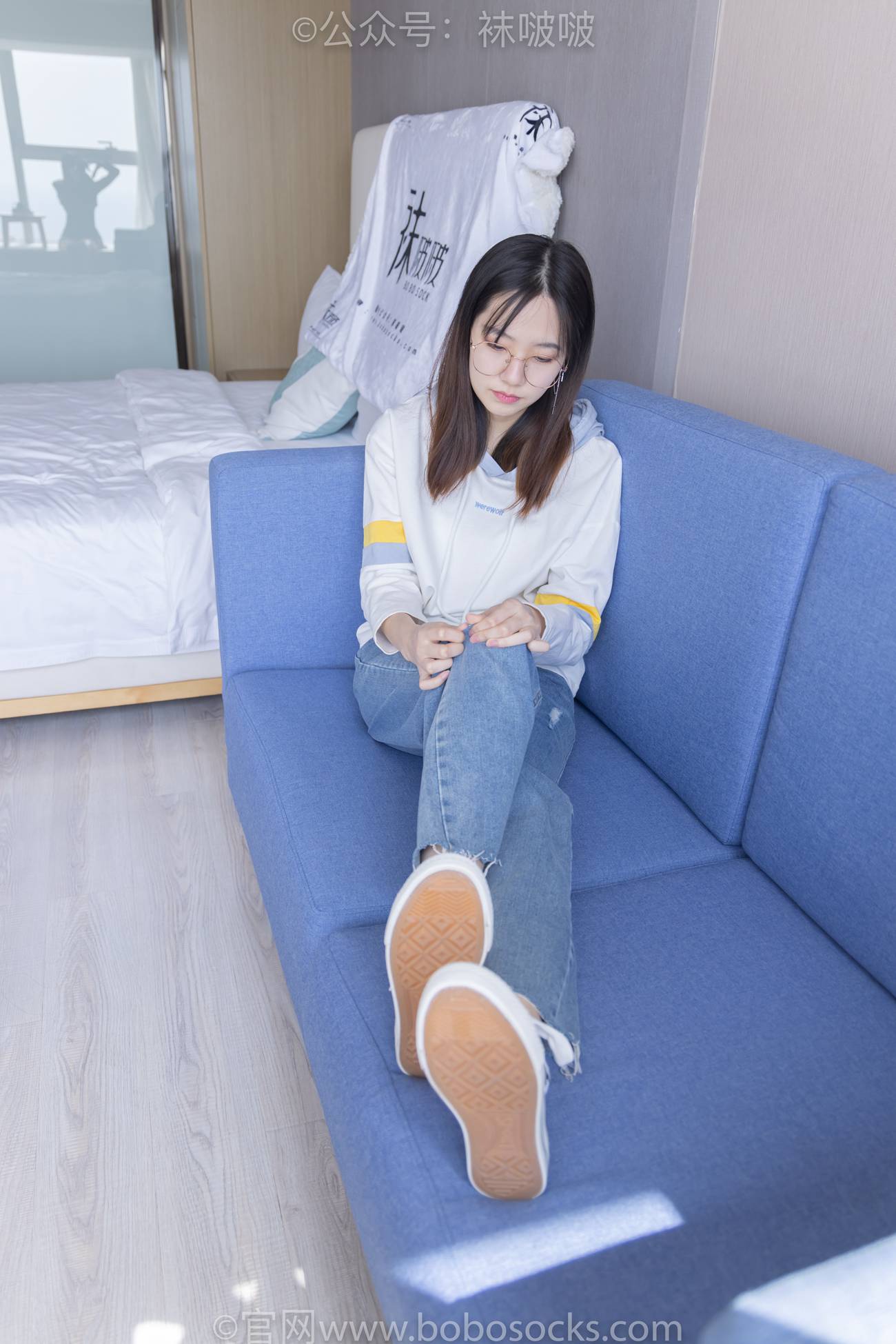 图片[17]-[BoBoSocks袜啵啵]NO.080 小甜豆-帆布鞋、白棉袜、肉丝（花絮版）[140P] – 速更版-美库