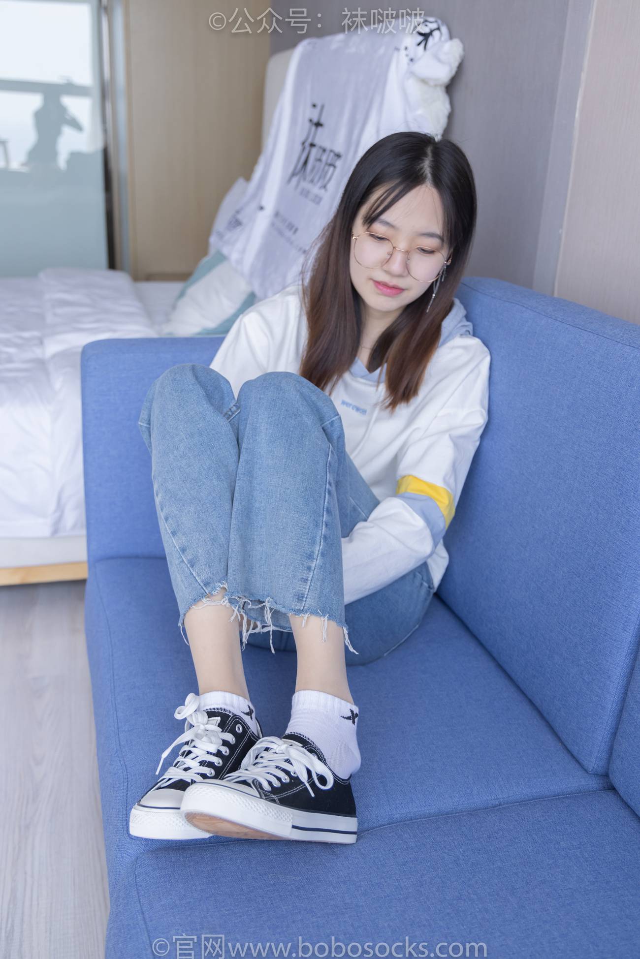 图片[26]-[BoBoSocks袜啵啵]NO.080 小甜豆-帆布鞋、白棉袜、肉丝（花絮版）[140P] – 速更版-美库