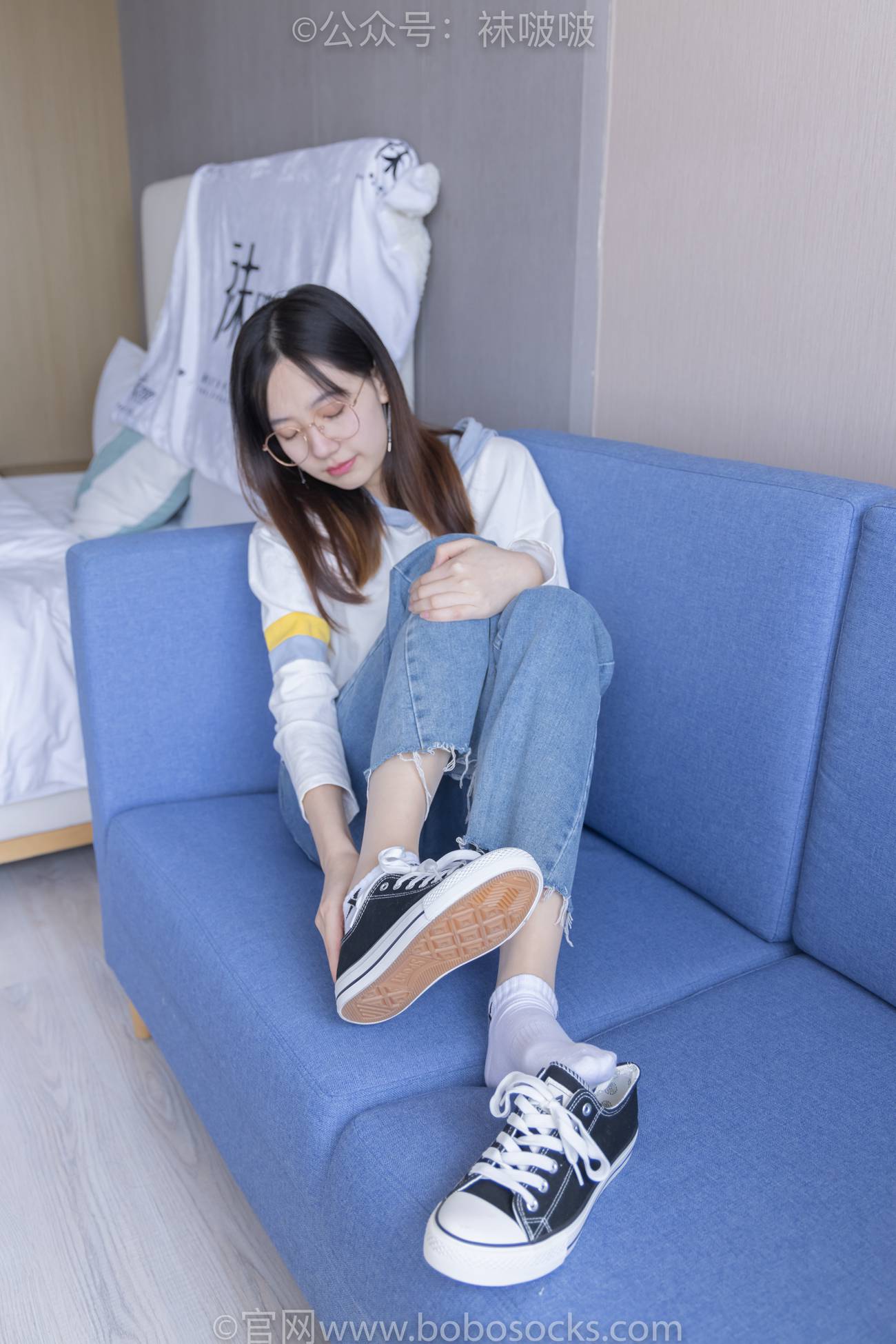 图片[29]-[BoBoSocks袜啵啵]NO.080 小甜豆-帆布鞋、白棉袜、肉丝（花絮版）[140P] – 速更版-美库