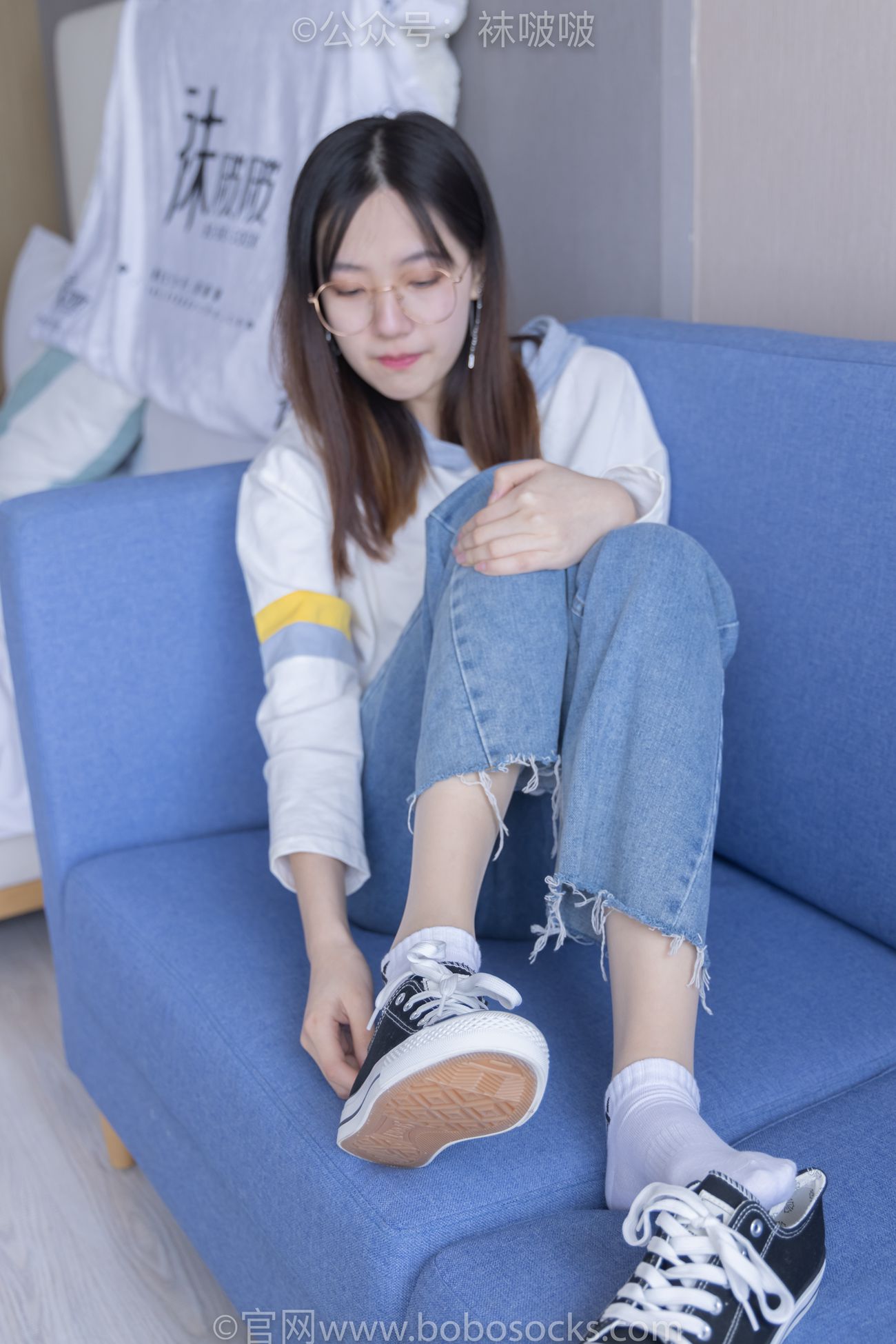 图片[30]-[BoBoSocks袜啵啵]NO.080 小甜豆-帆布鞋、白棉袜、肉丝（花絮版）[140P] – 速更版-美库