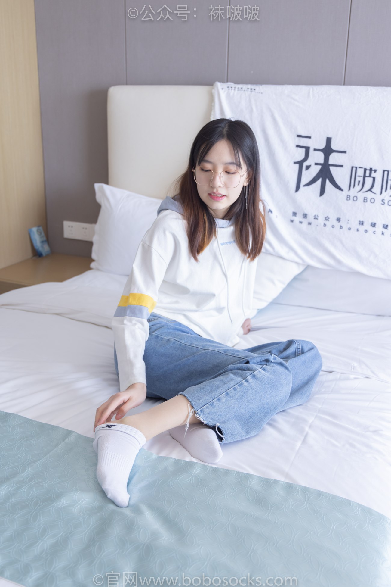 图片[59]-[BoBoSocks袜啵啵]NO.080 小甜豆-帆布鞋、白棉袜、肉丝（花絮版）[140P] – 速更版-美库