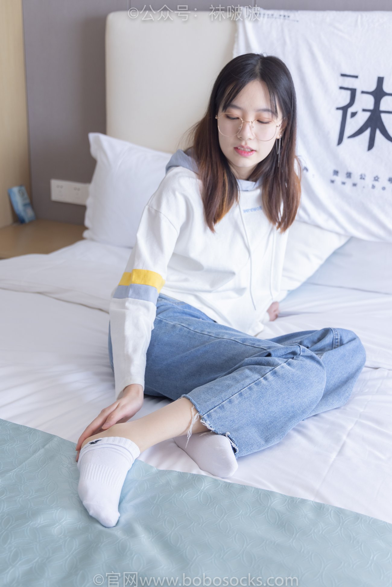 图片[60]-[BoBoSocks袜啵啵]NO.080 小甜豆-帆布鞋、白棉袜、肉丝（花絮版）[140P] – 速更版-美库