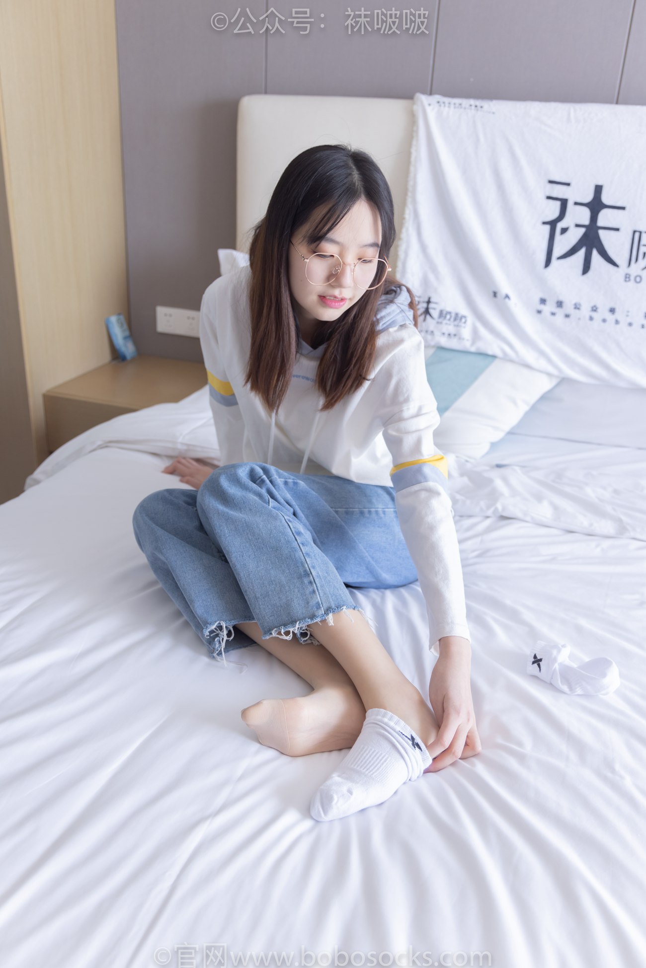 图片[69]-[BoBoSocks袜啵啵]NO.080 小甜豆-帆布鞋、白棉袜、肉丝（花絮版）[140P] – 速更版-美库