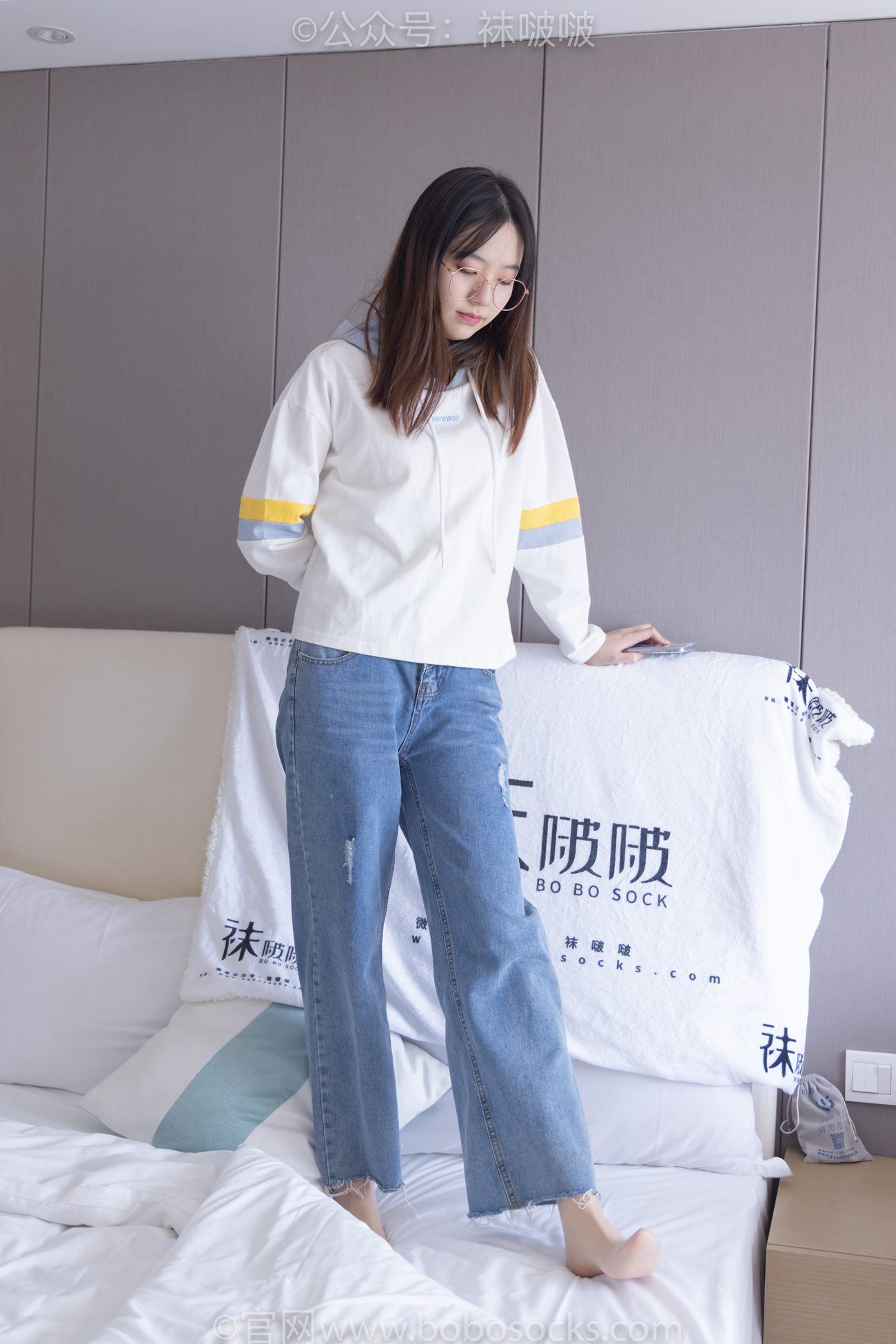 图片[119]-[BoBoSocks袜啵啵]NO.080 小甜豆-帆布鞋、白棉袜、肉丝（花絮版）[140P] – 速更版-美库