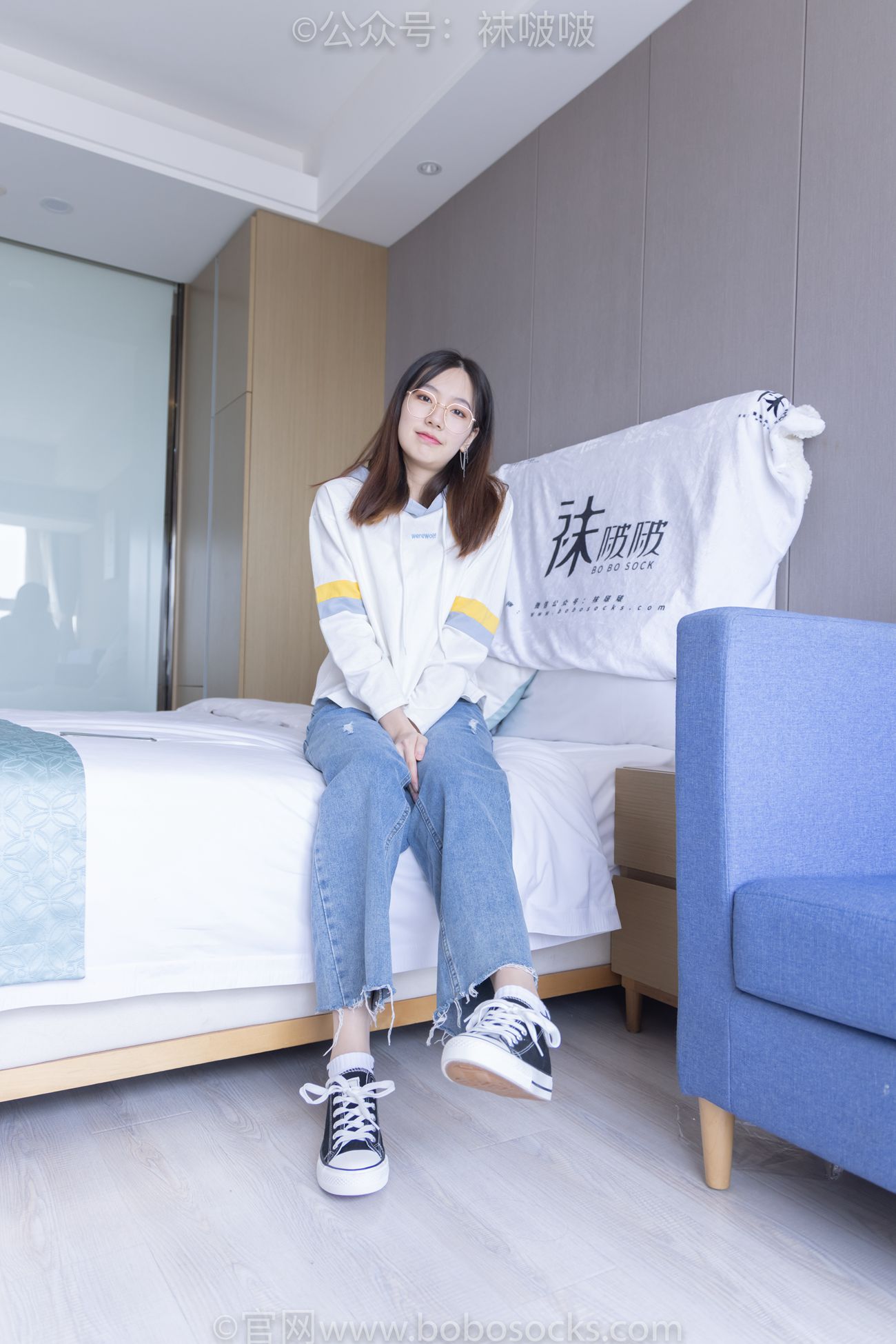 图片[139]-[BoBoSocks袜啵啵]NO.080 小甜豆-帆布鞋、白棉袜、肉丝（花絮版）[140P] – 速更版-美库