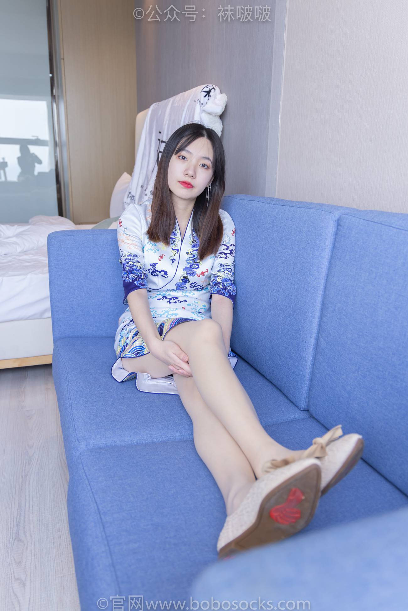 图片[15]-[BoBoSocks袜啵啵]NO.082 小甜豆-旗袍、皮底鞋、高跟鞋、肉丝[140P] – 速更版-美库