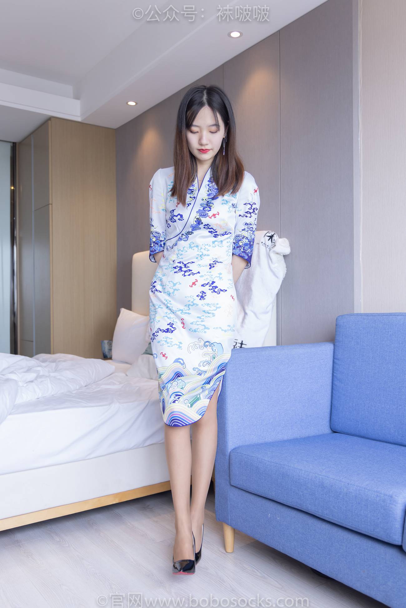 图片[63]-[BoBoSocks袜啵啵]NO.082 小甜豆-旗袍、皮底鞋、高跟鞋、肉丝[140P] – 速更版-美库