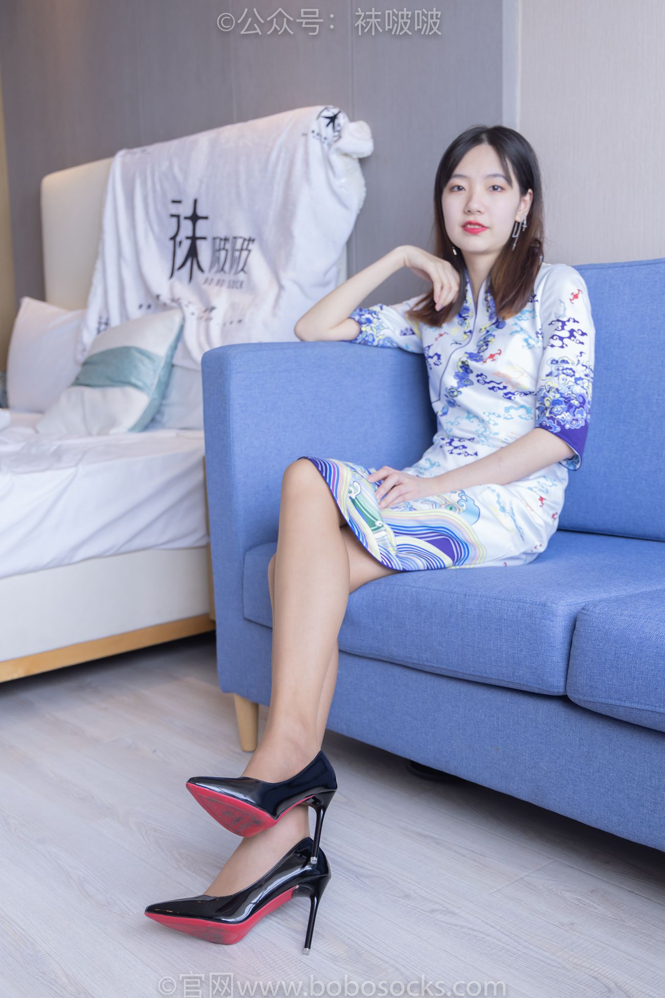 图片[70]-[BoBoSocks袜啵啵]NO.082 小甜豆-旗袍、皮底鞋、高跟鞋、肉丝[140P] – 速更版-美库