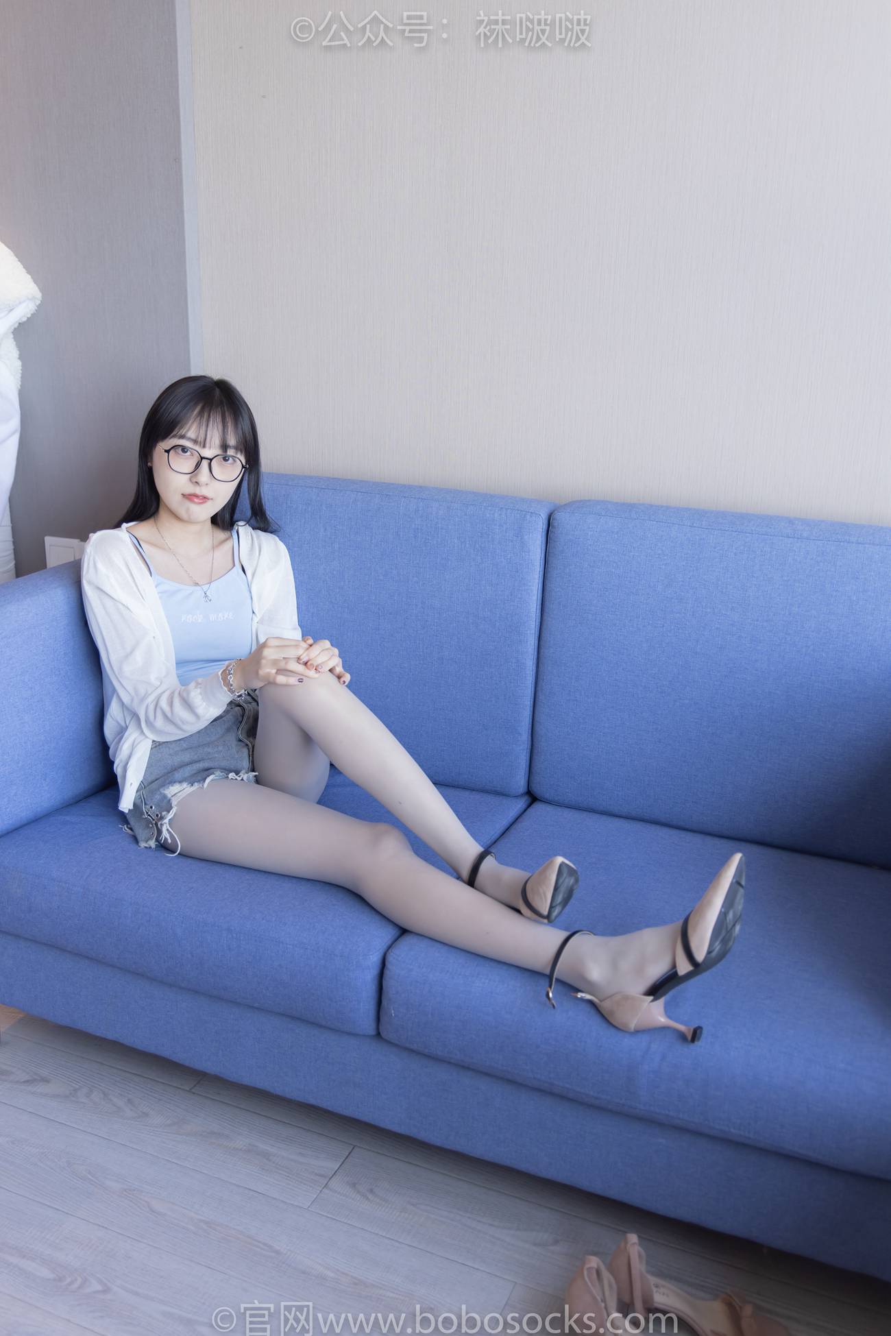 图片[14]-[BoBoSocks袜啵啵]NO.083 稚予-高跟鞋、凉鞋、白丝、裸足涂白色指甲油剧情[140P] – 速更版-美库