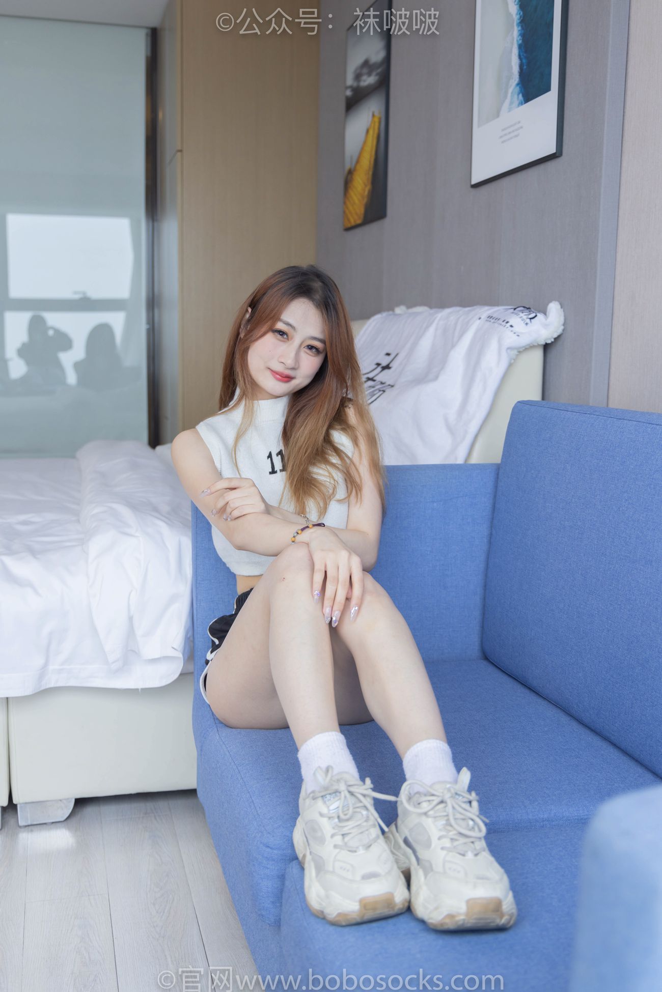 图片[20]-[BoBoSocks袜啵啵]NO.084 苏苏-运动鞋、日常所穿白棉袜、裸足[140P] – 速更版-美库