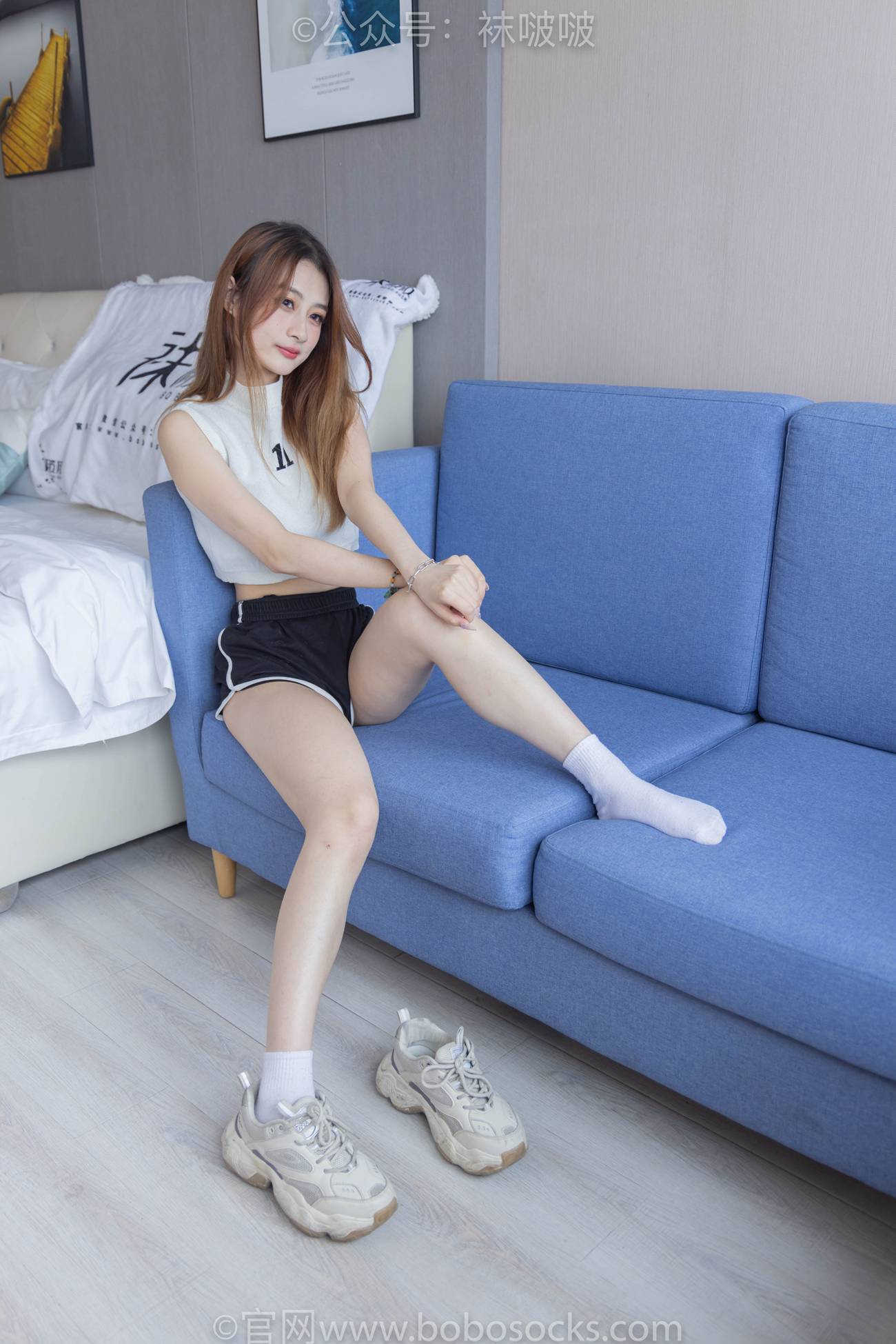 图片[26]-[BoBoSocks袜啵啵]NO.084 苏苏-运动鞋、日常所穿白棉袜、裸足[140P] – 速更版-美库