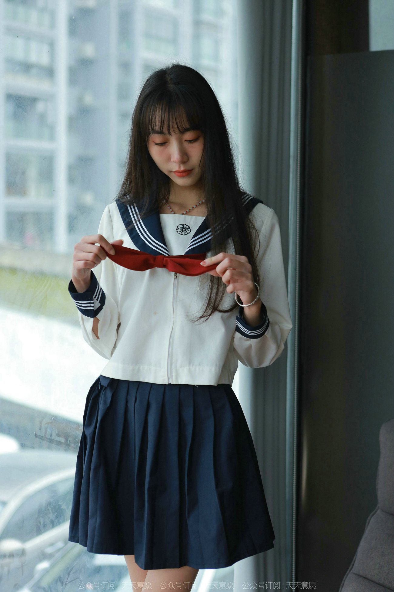 图片[73]-[IESS异思趣向] 2022.03.03 丝享家1018：团团《可爱JK装》[82P] – 速更版-美库