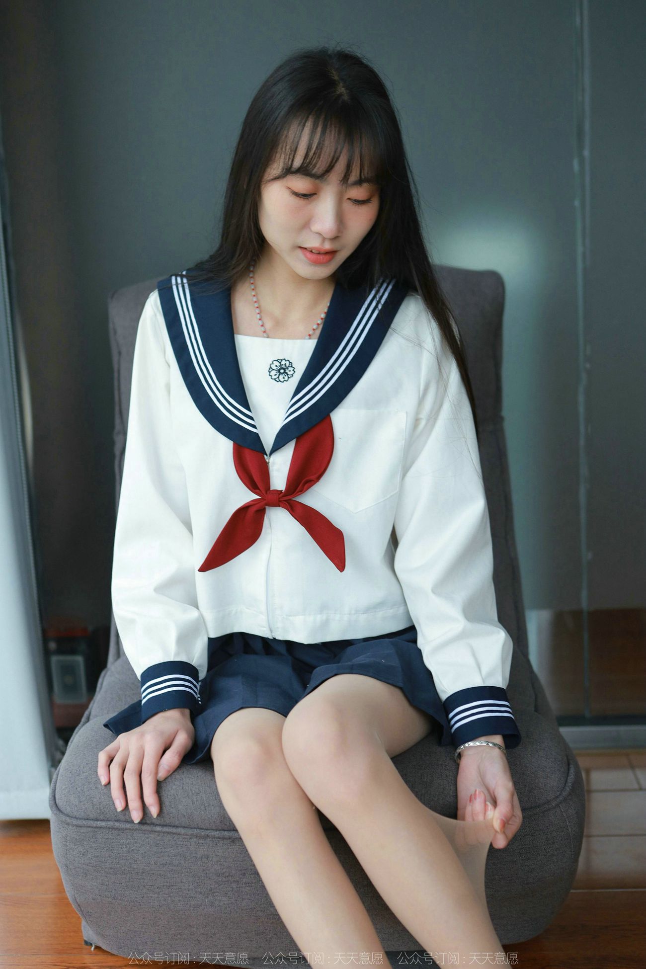 图片[80]-[IESS异思趣向] 2022.03.03 丝享家1018：团团《可爱JK装》[82P] – 速更版-美库