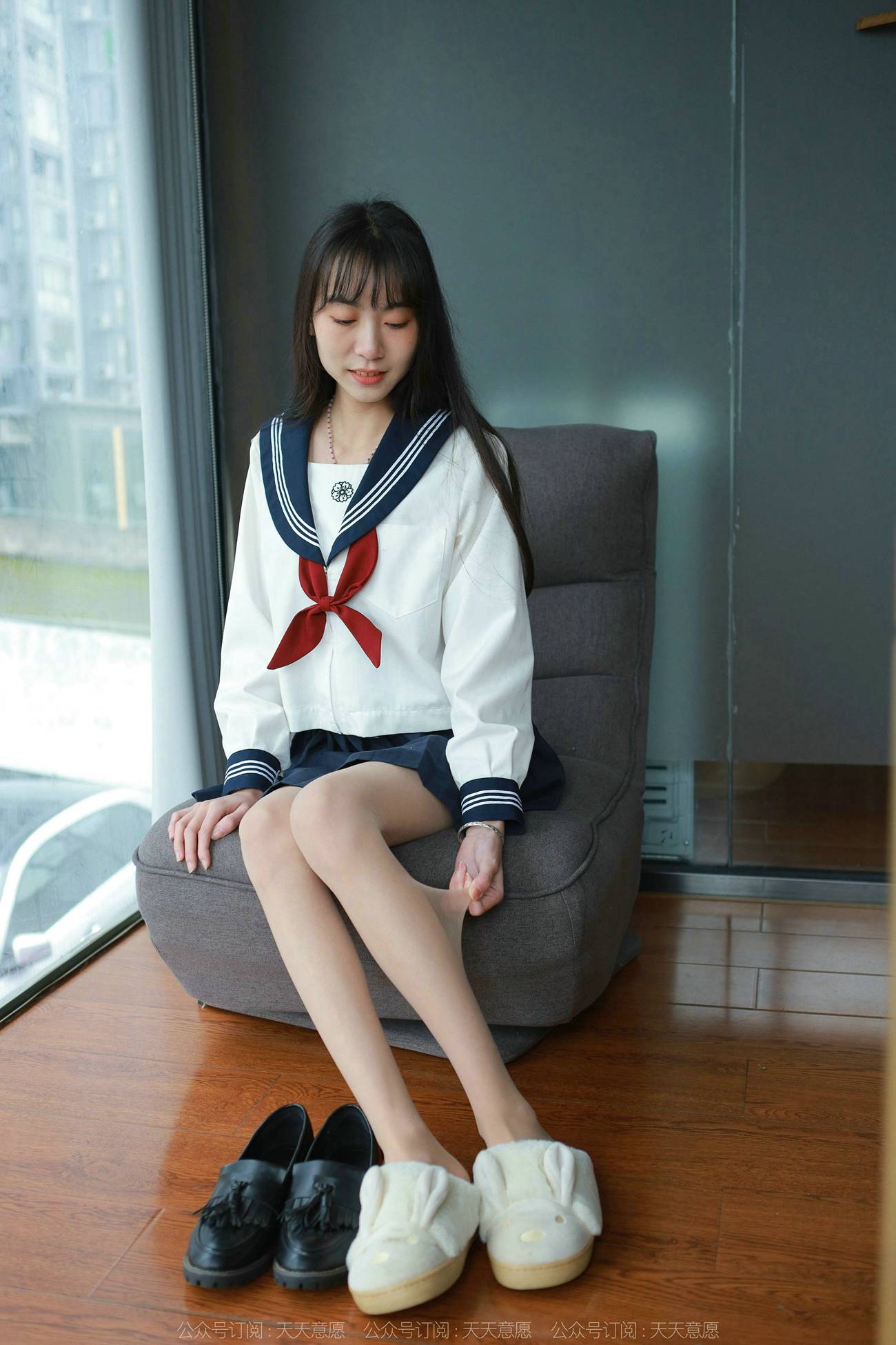 图片[81]-[IESS异思趣向] 2022.03.03 丝享家1018：团团《可爱JK装》[82P] – 速更版-美库